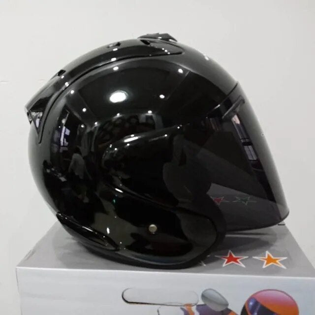 Motorcycle Half Helmet Canvas Graffitti