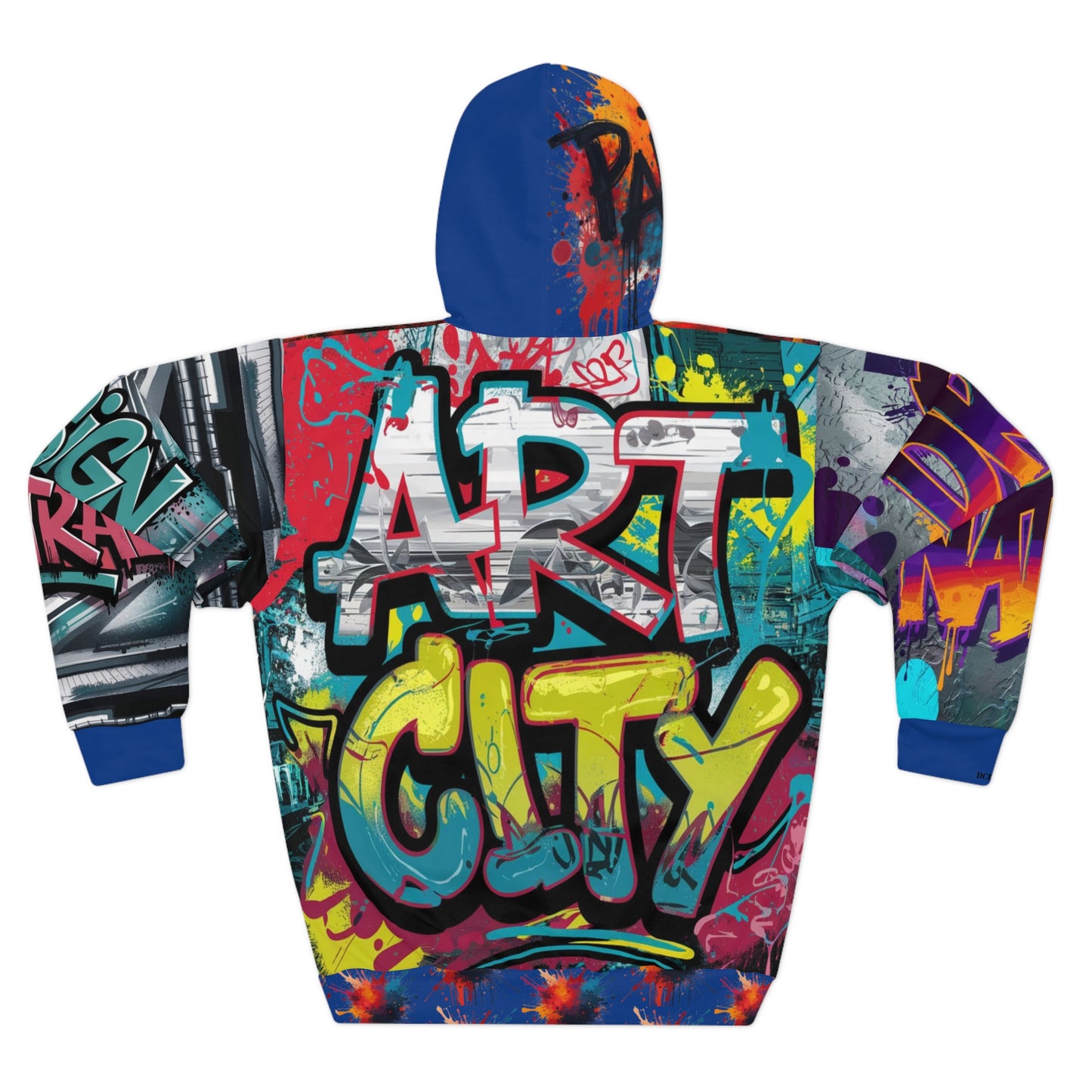 Canvas Graffitti Pullover Hoodie #2 Printify