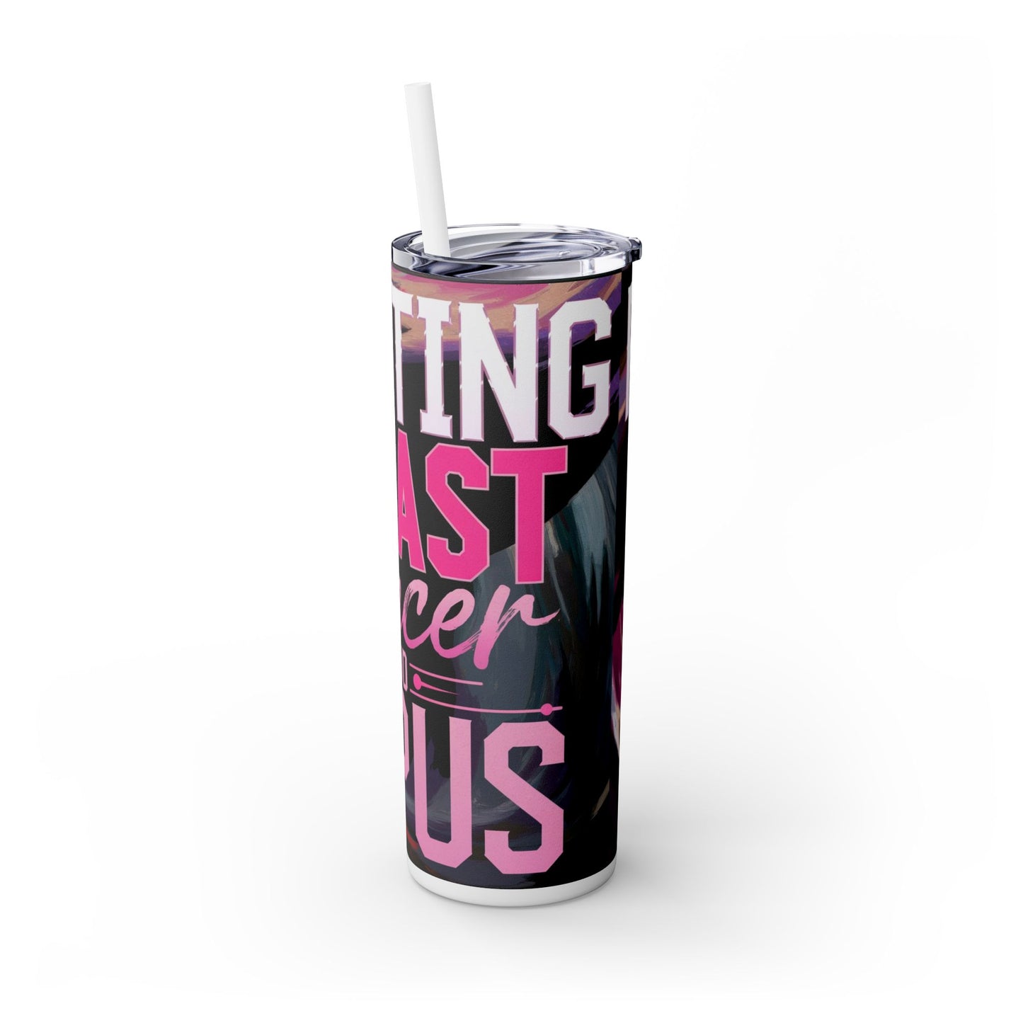 breast cancer & lupus Tumbler with Straw, 20oz Printify
