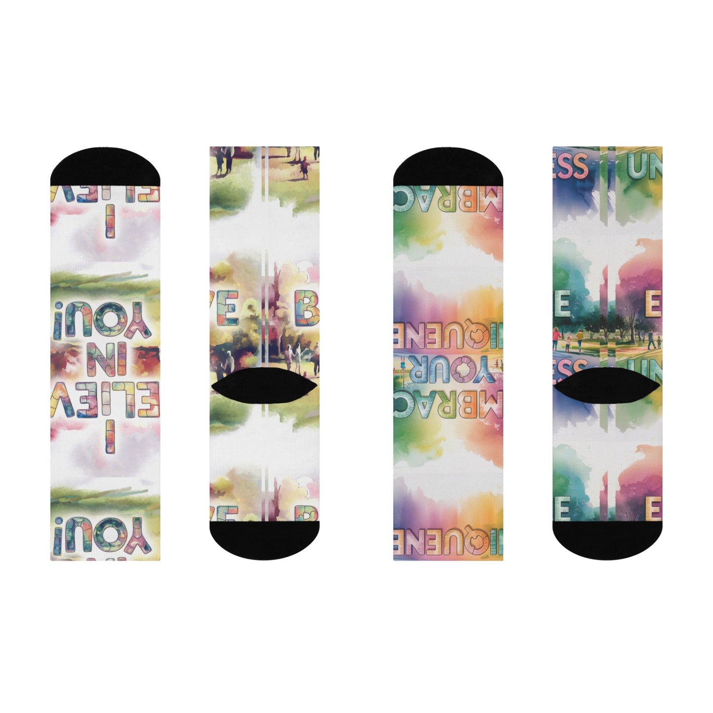 autism awareness Cushioned Crew Socks #2 Printify