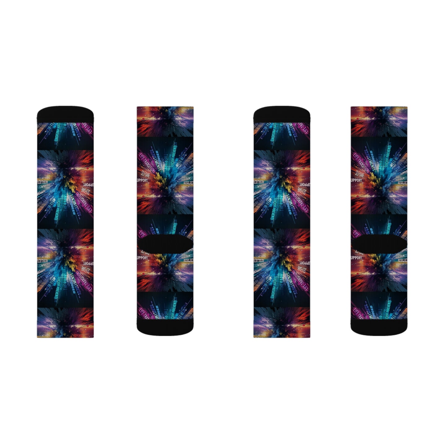 mental health explosion Socks Printify