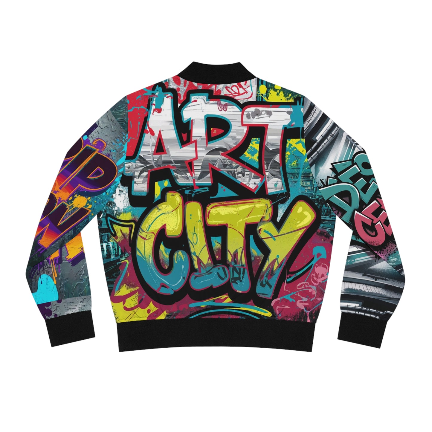 Women's Bomber Jacket (black) Printify