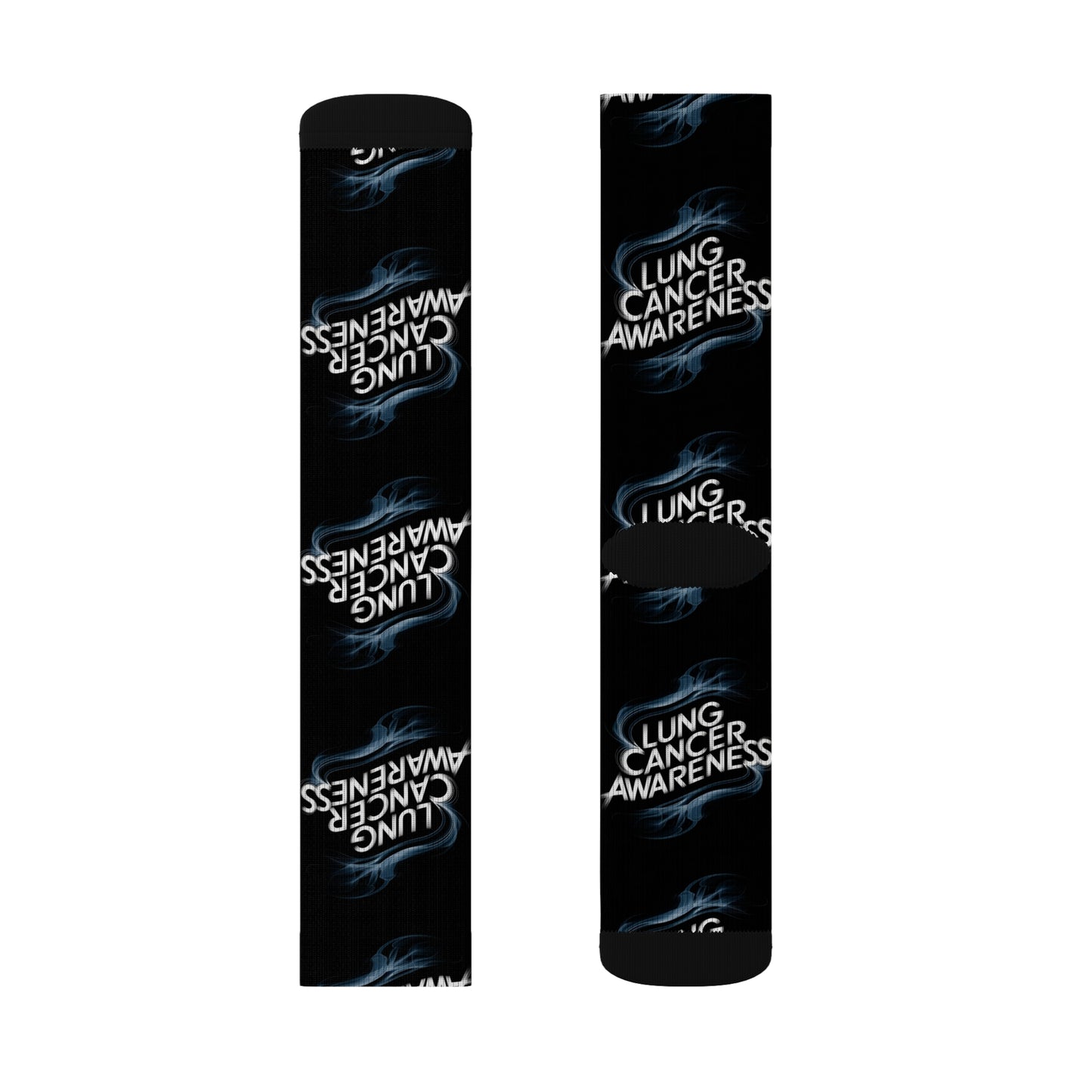lung cancer awareness #2 Sublimation Socks Printify