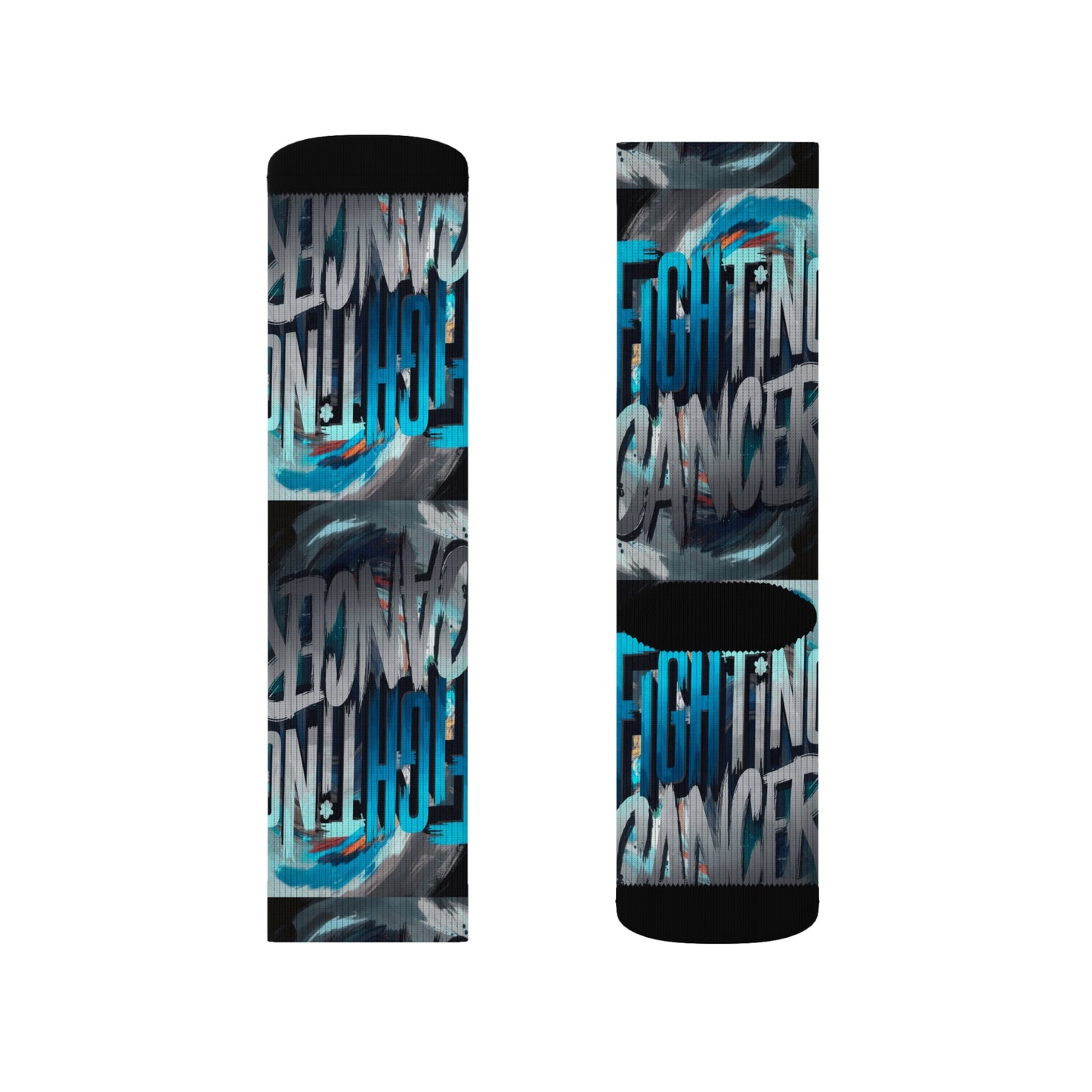 Cancer Sublimation Socks Printify
