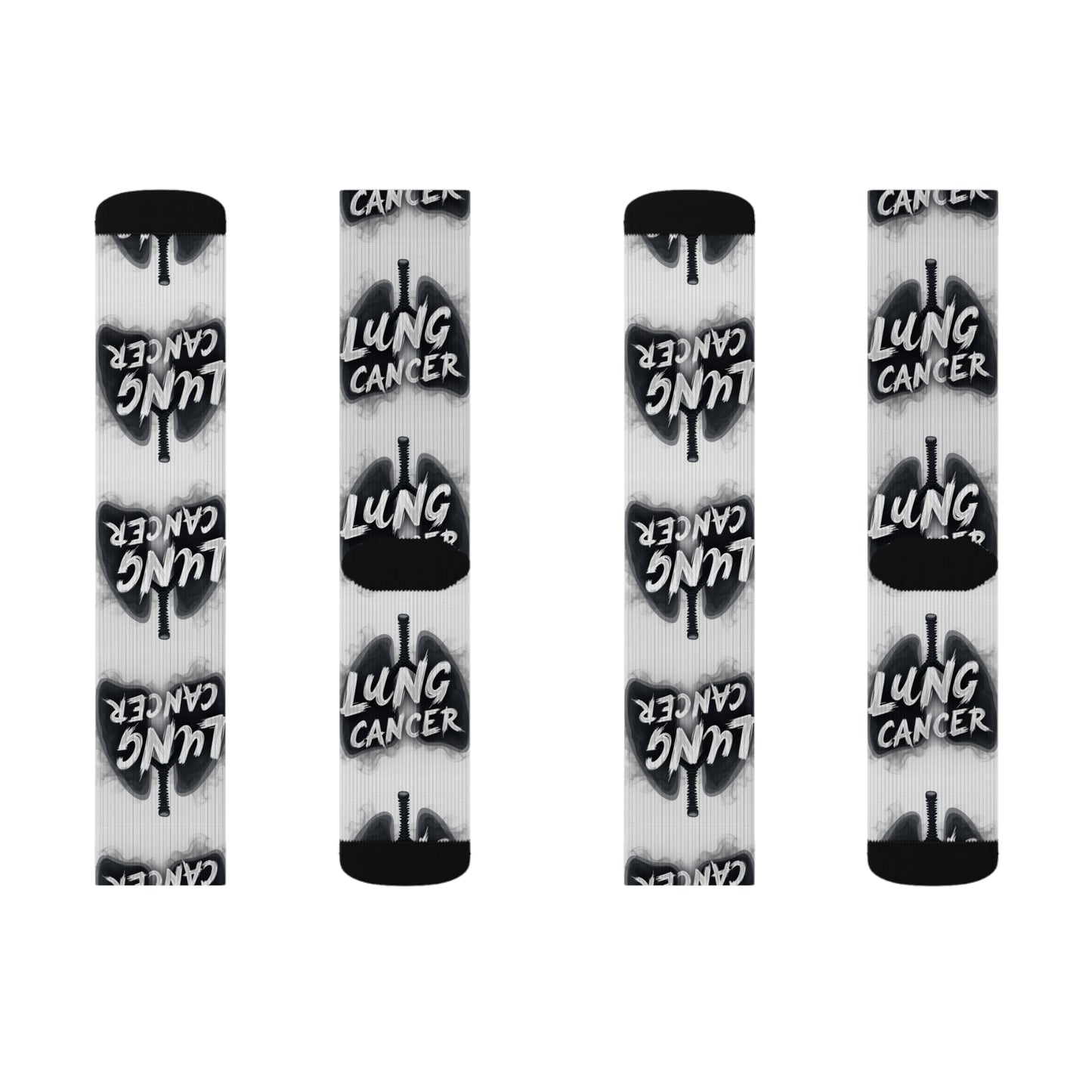 lung cancer awareness Sublimation Socks Printify