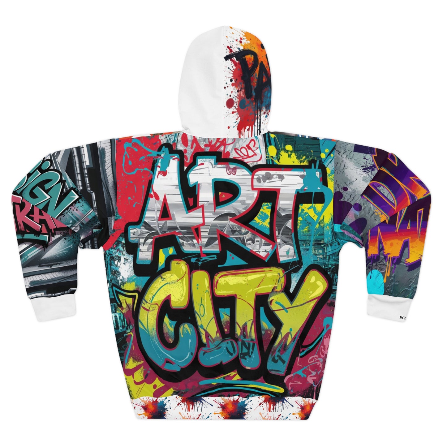 Canvas Graffitti Pullover Hoodie (AOP) Printify
