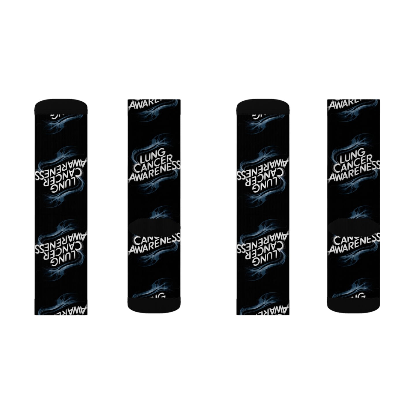 lung cancer awareness #2 Sublimation Socks Printify