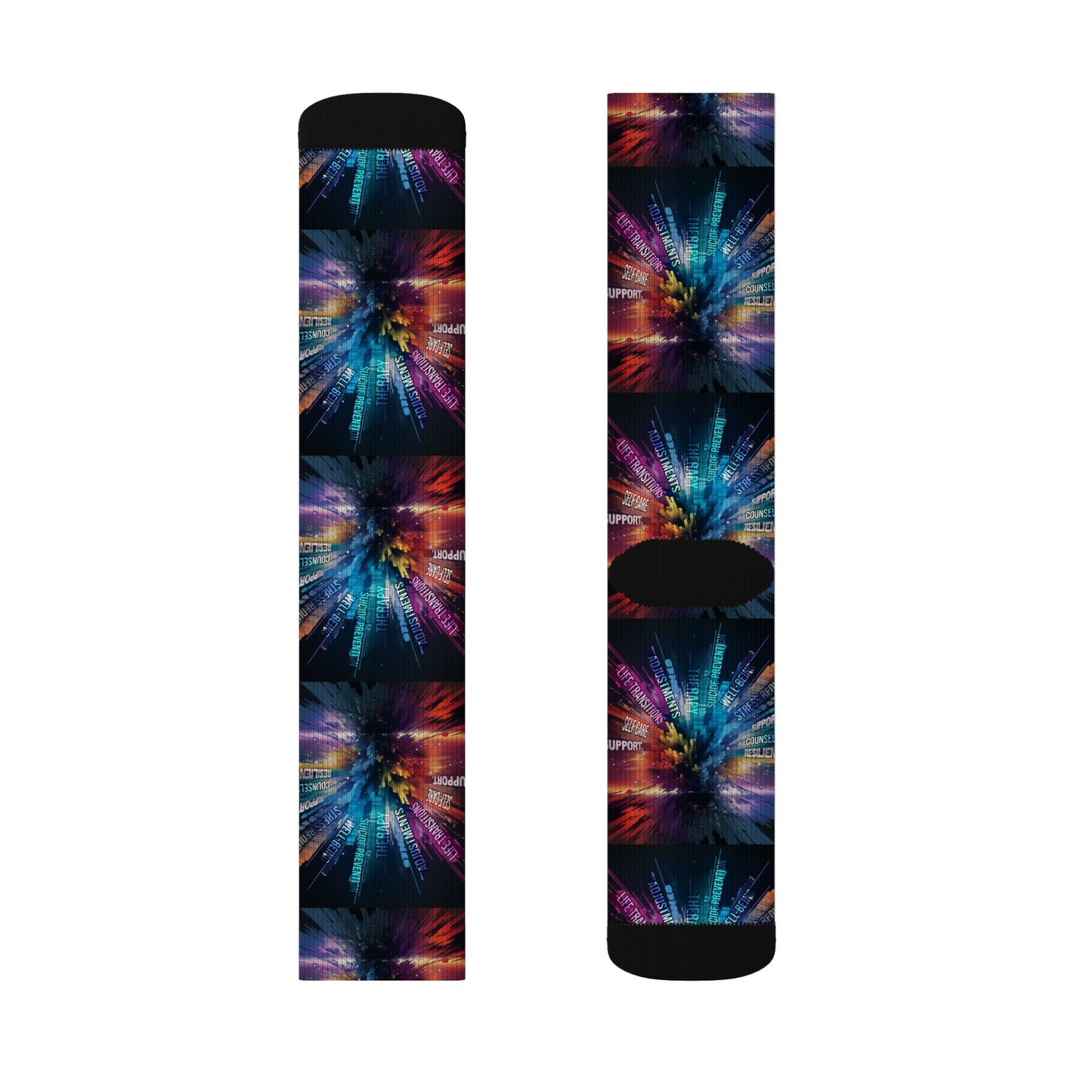 mental health explosion Socks Printify