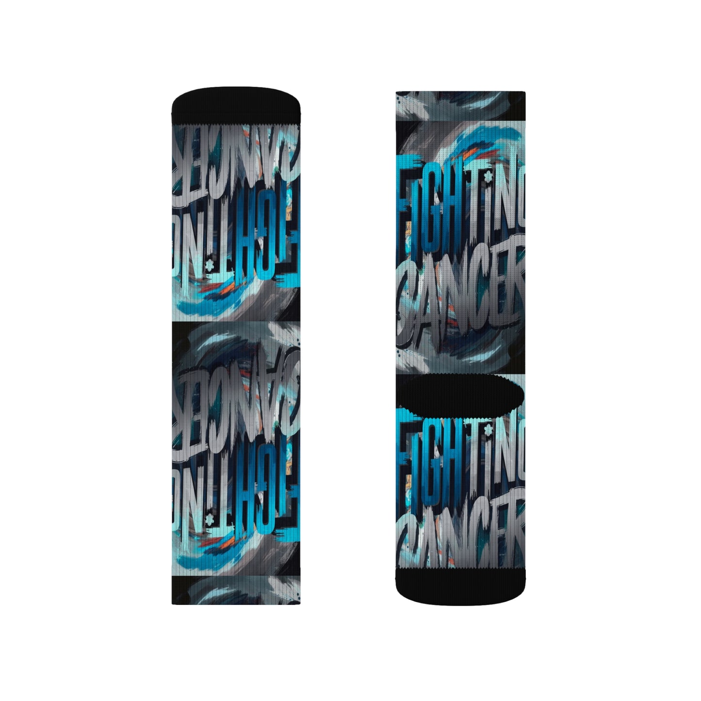 Cancer Sublimation Socks Printify