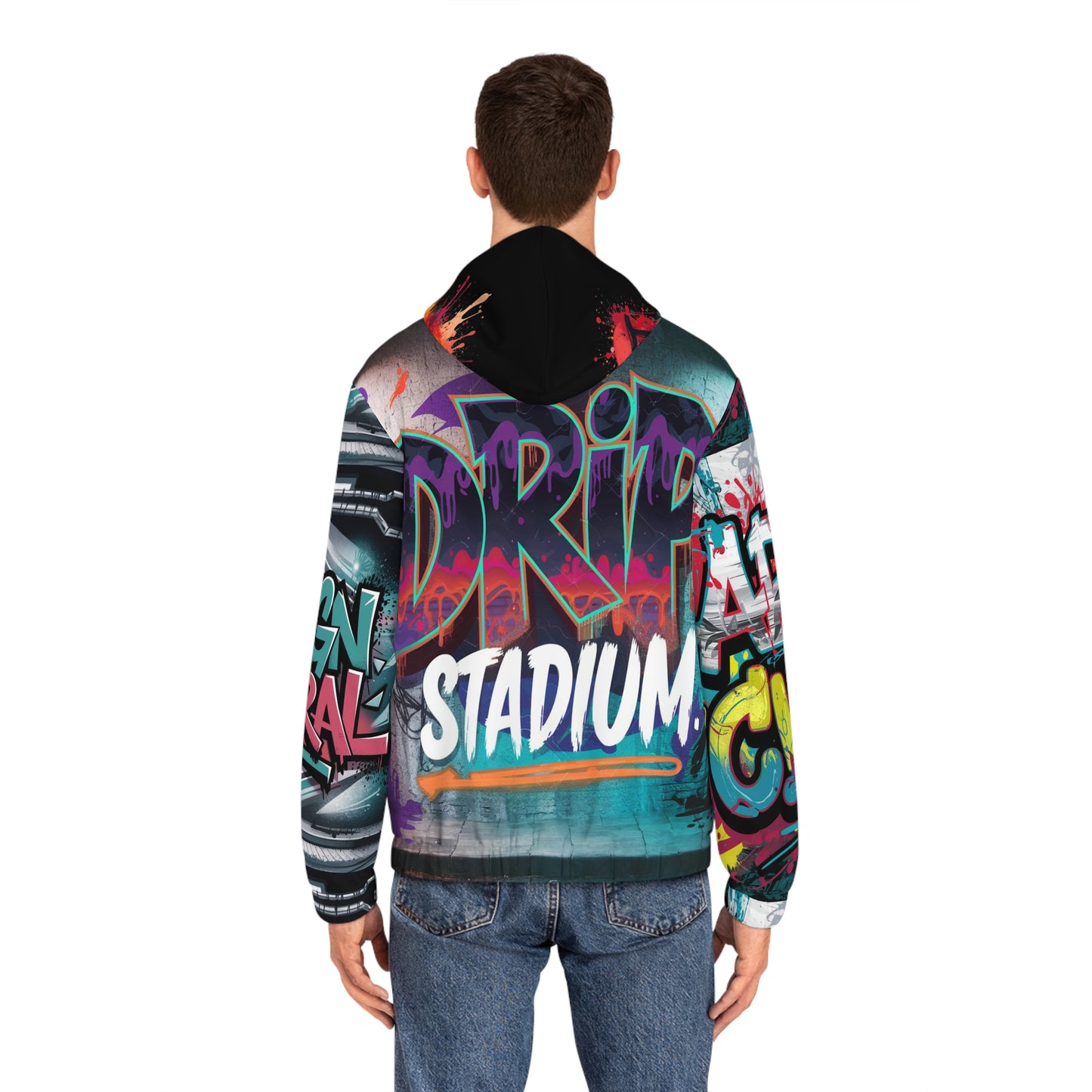 Men's Full-Zip Hoodie (black) Printify