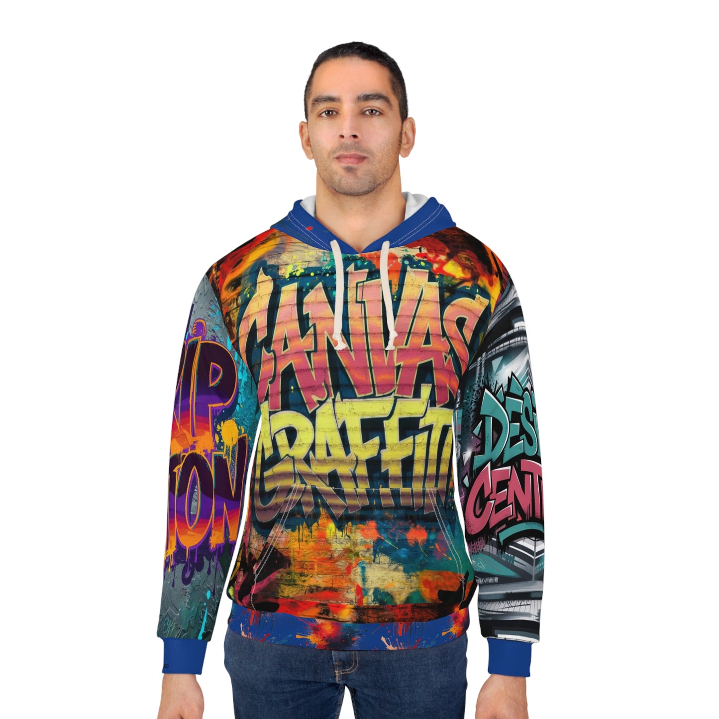 Canvas Graffitti Pullover Hoodie #2 Printify