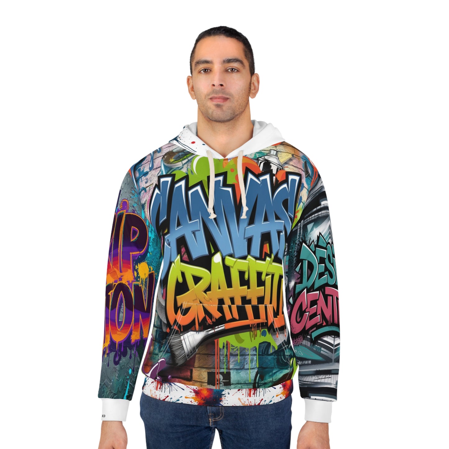 Canvas Graffitti Pullover Hoodie (AOP) Printify