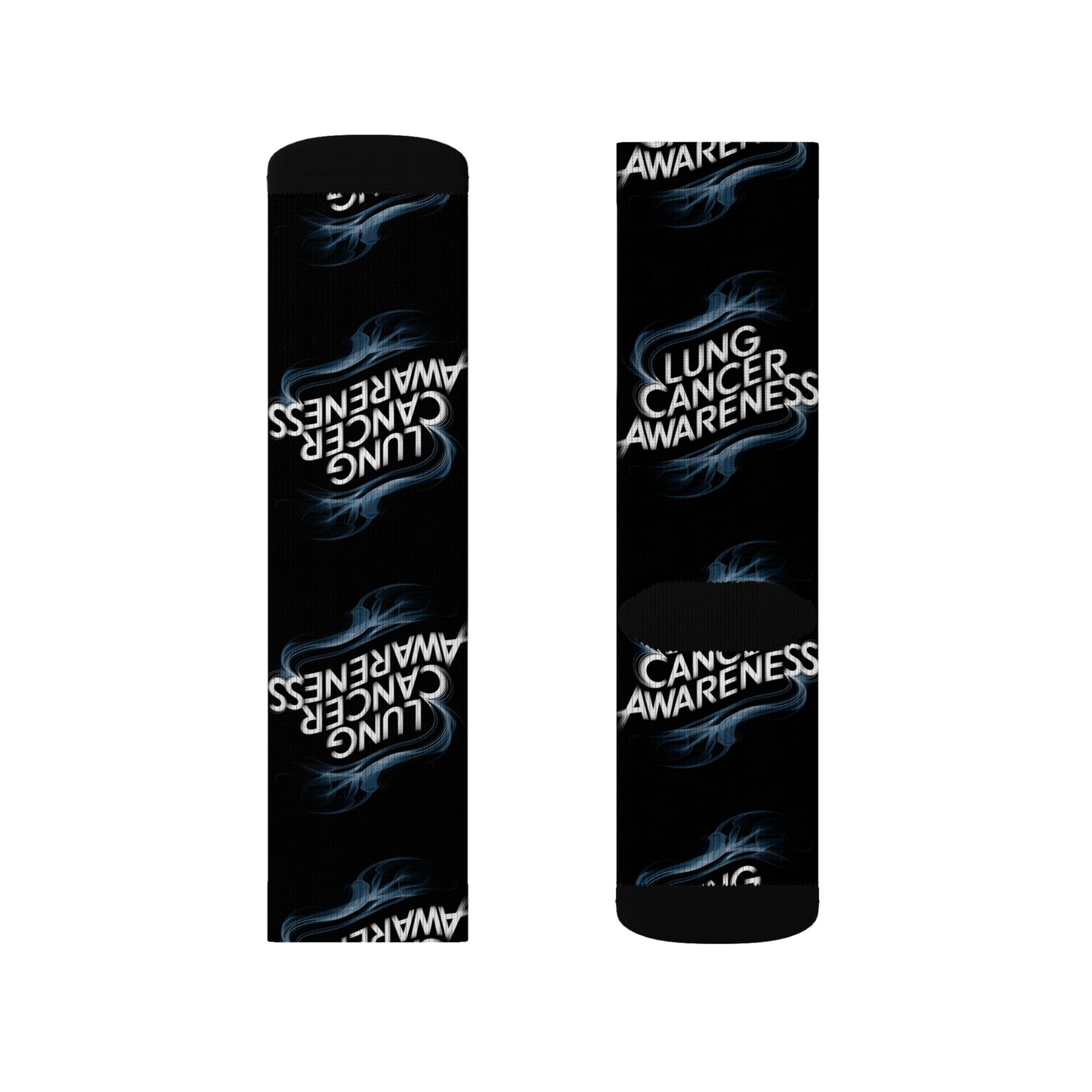 lung cancer awareness #2 Sublimation Socks Printify