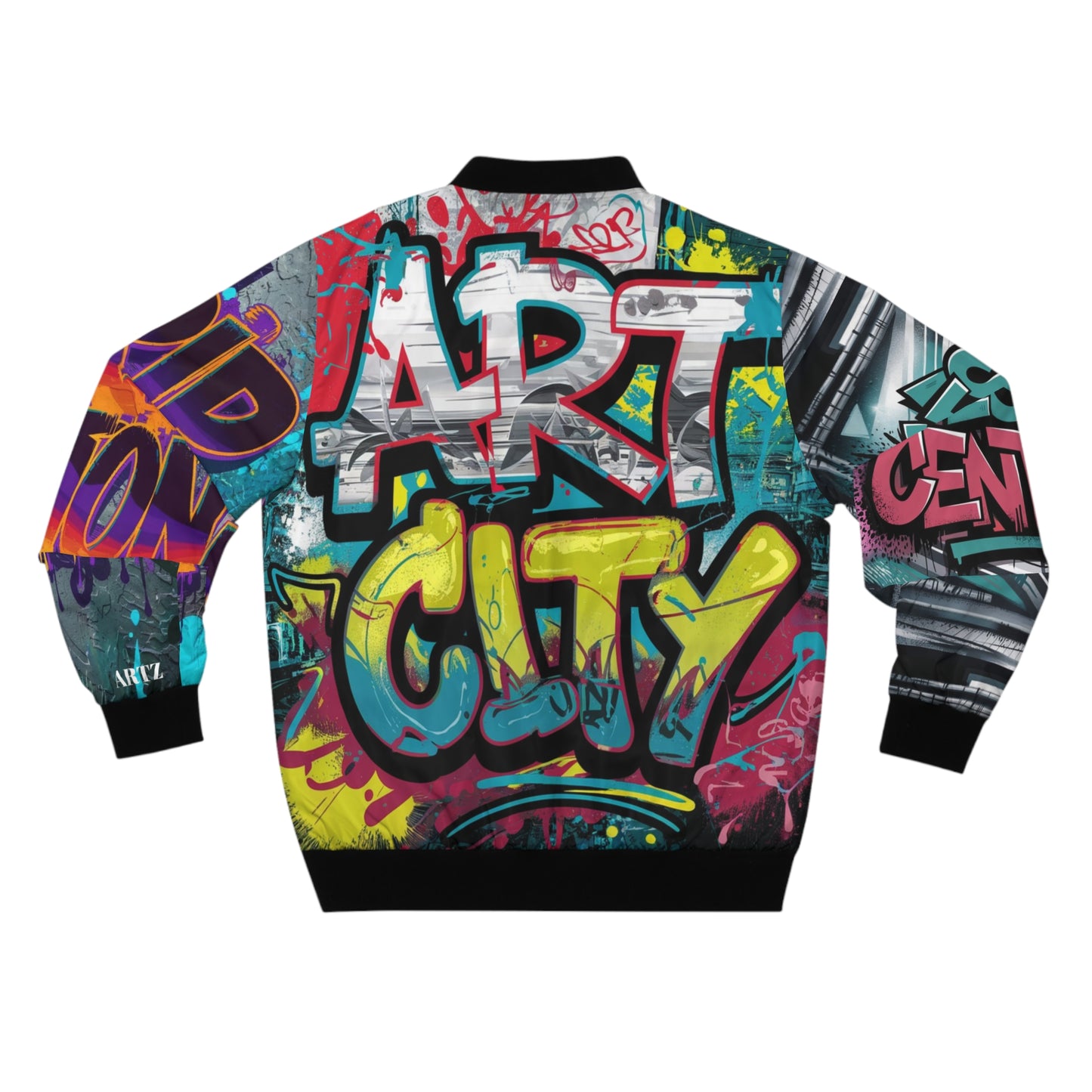 Men's Bomber Jacket (black)#2 Printify
