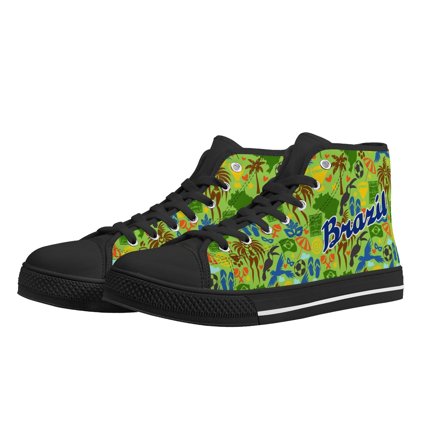 Mens High Top Canvas Shoes popcustoms