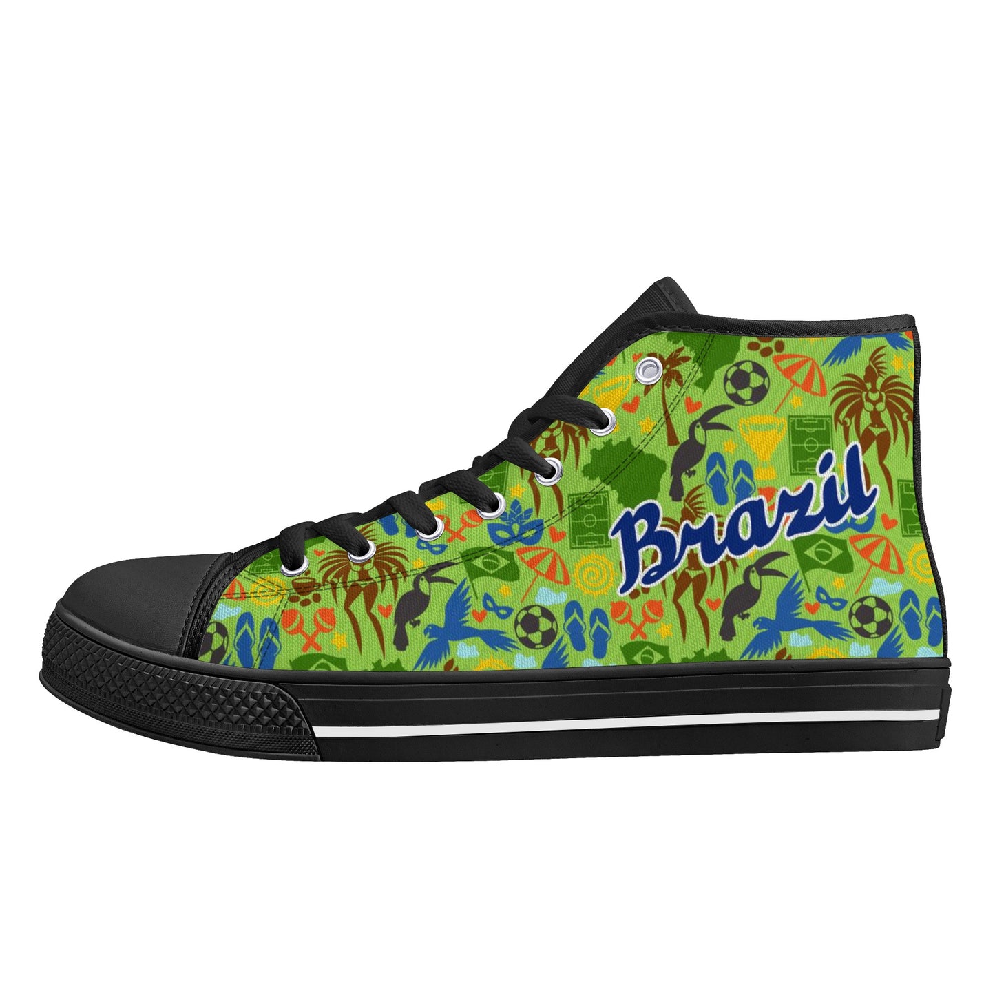 Mens High Top Canvas Shoes popcustoms