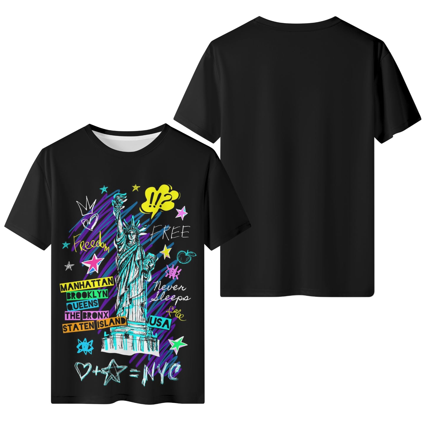 Mens All Over Print Short Sleeve T-Shirt - Canvas Graffitti