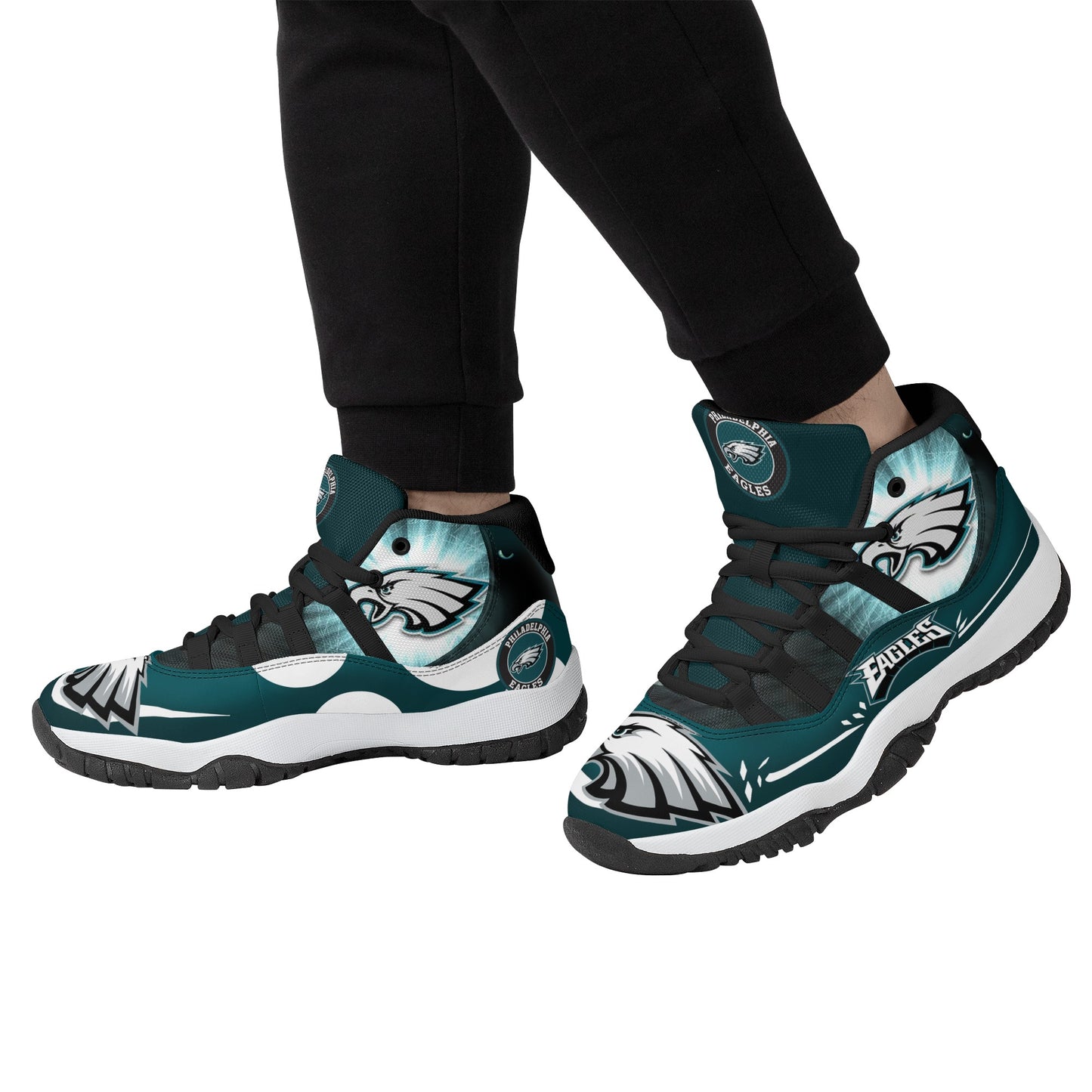 Mens High Top Retro Basketball Sneakers - Canvas Graffitti