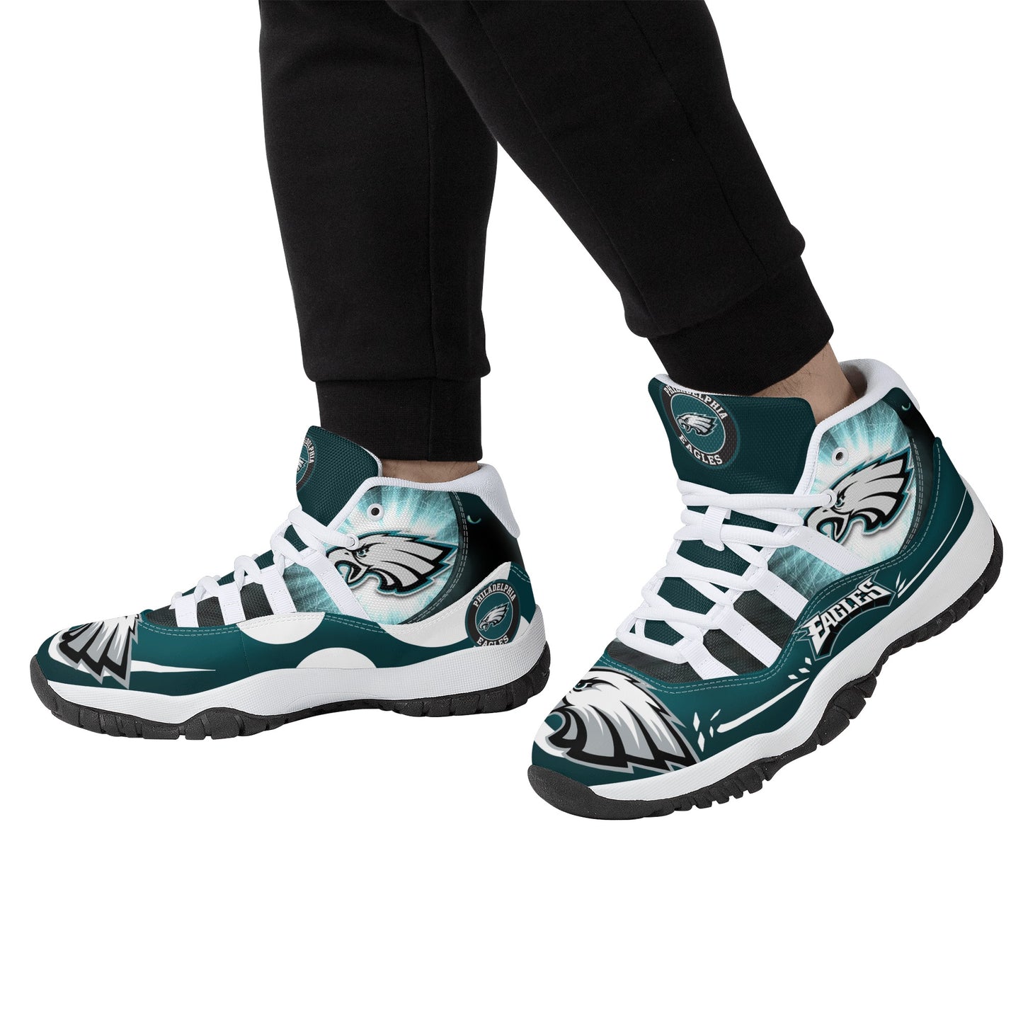 Mens High Top Retro Basketball Sneakers - Canvas Graffitti