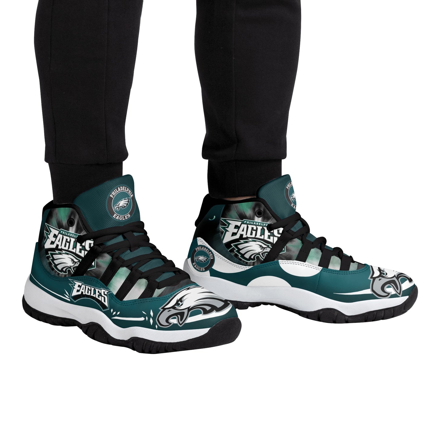 Mens High Top Retro Basketball Sneakers - Canvas Graffitti
