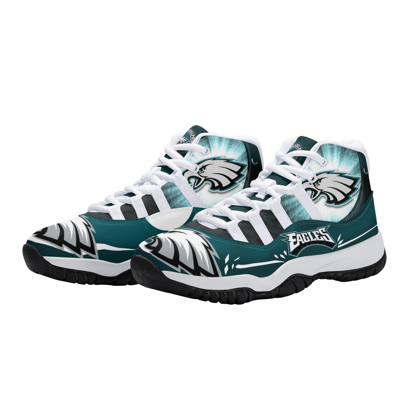 Mens High Top Retro Basketball Sneakers - Canvas Graffitti
