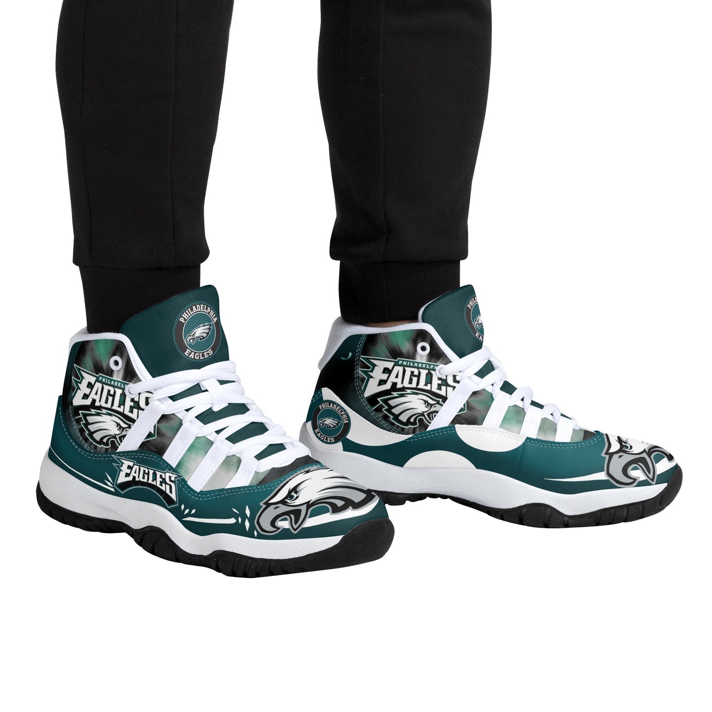 Mens High Top Retro Basketball Sneakers - Canvas Graffitti
