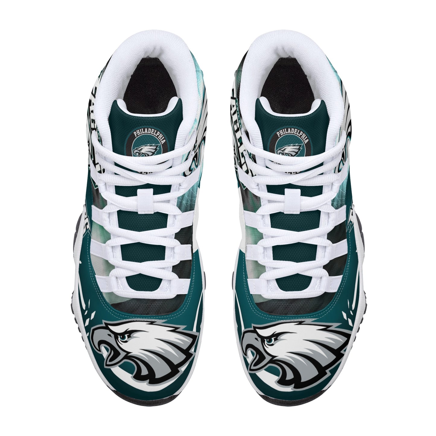 Mens High Top Retro Basketball Sneakers - Canvas Graffitti