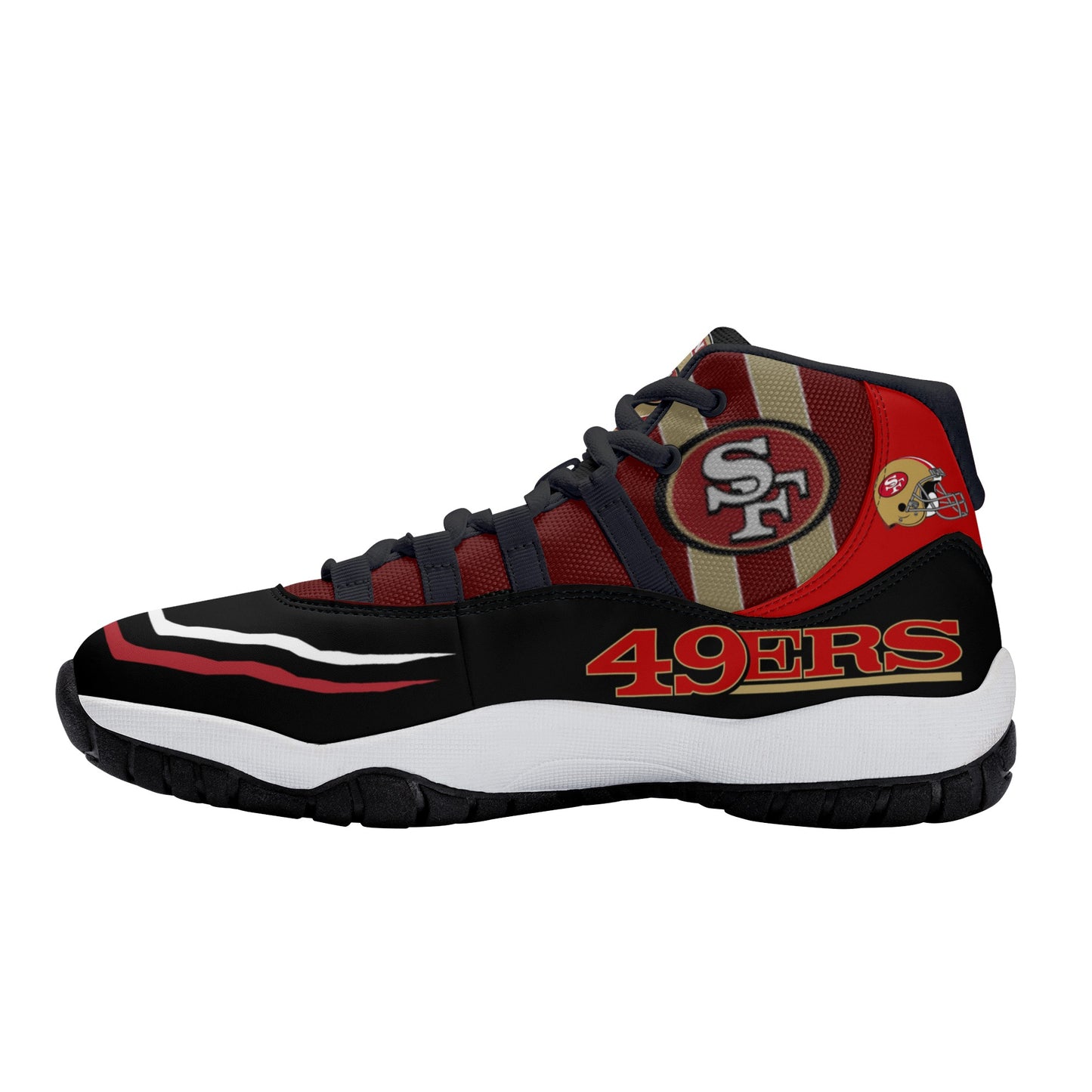 Mens High Top Retro Basketball Sneakers - Canvas Graffitti