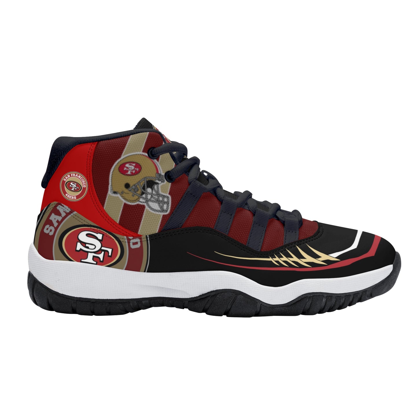 Mens High Top Retro Basketball Sneakers - Canvas Graffitti