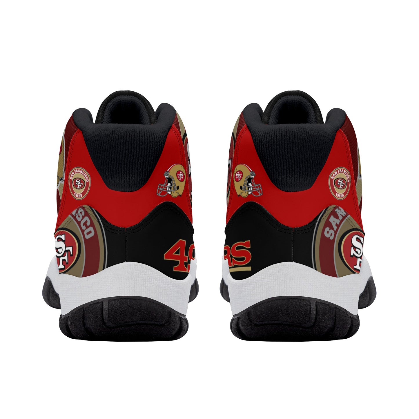 Mens High Top Retro Basketball Sneakers - Canvas Graffitti