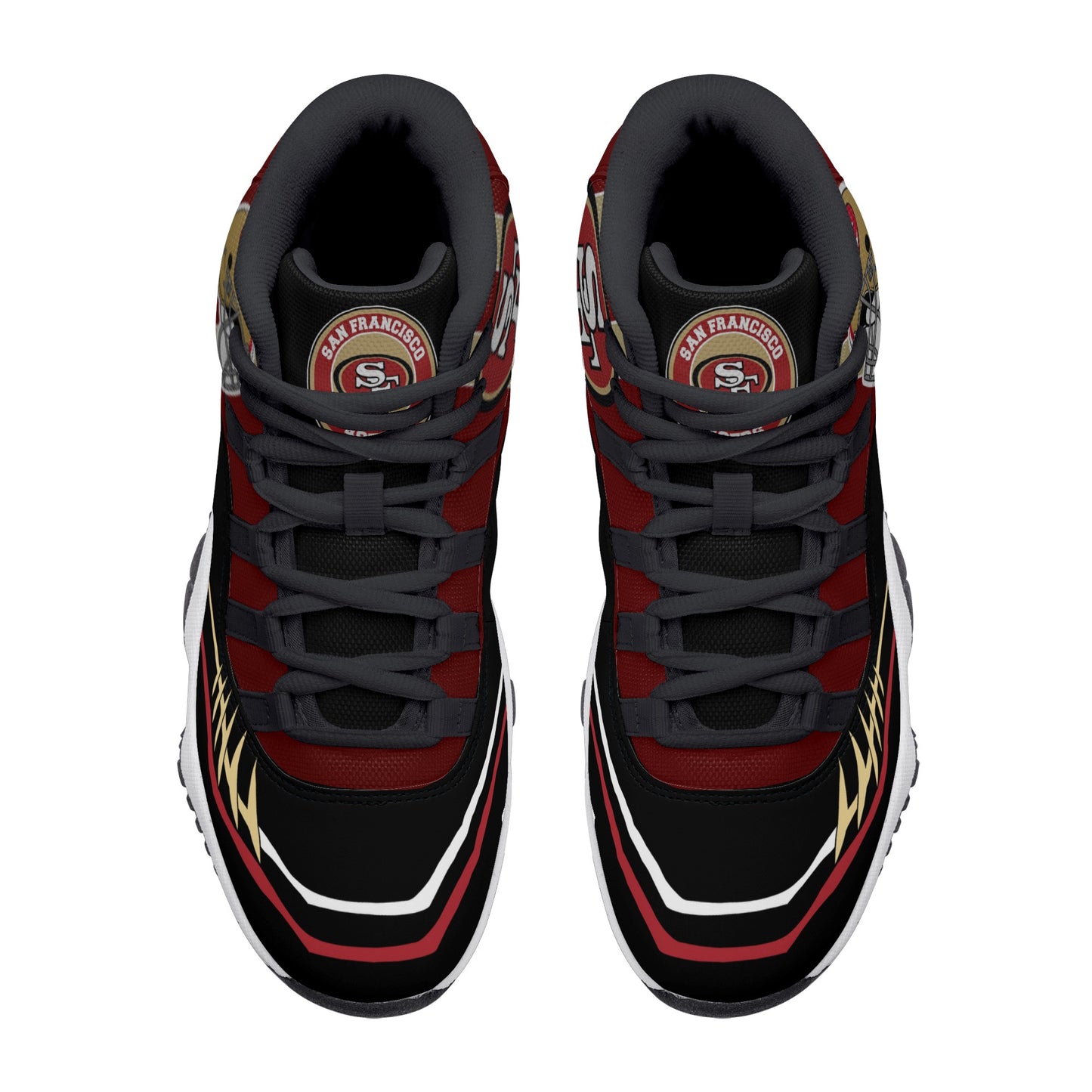 Mens High Top Retro Basketball Sneakers - Canvas Graffitti