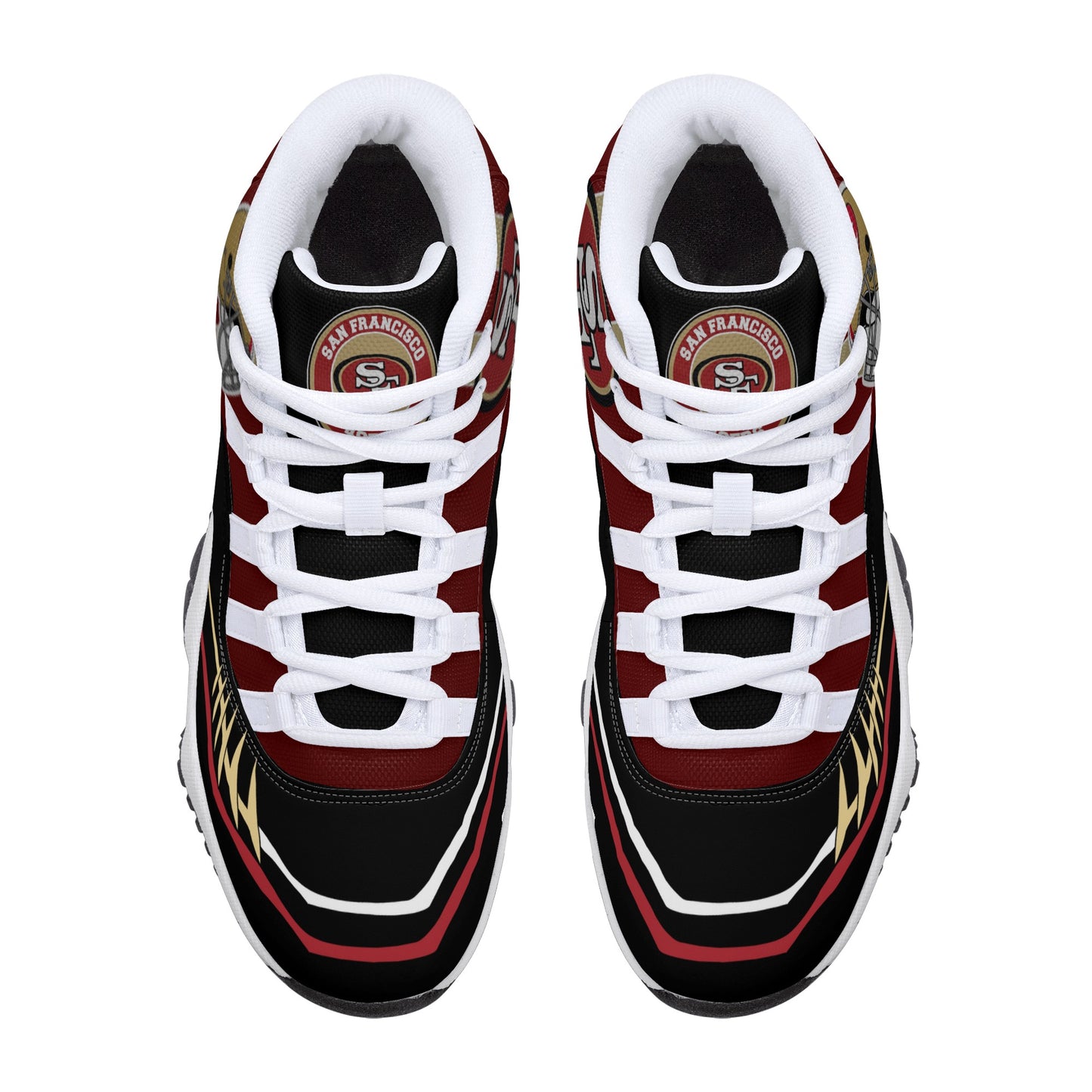 Mens High Top Retro Basketball Sneakers - Canvas Graffitti
