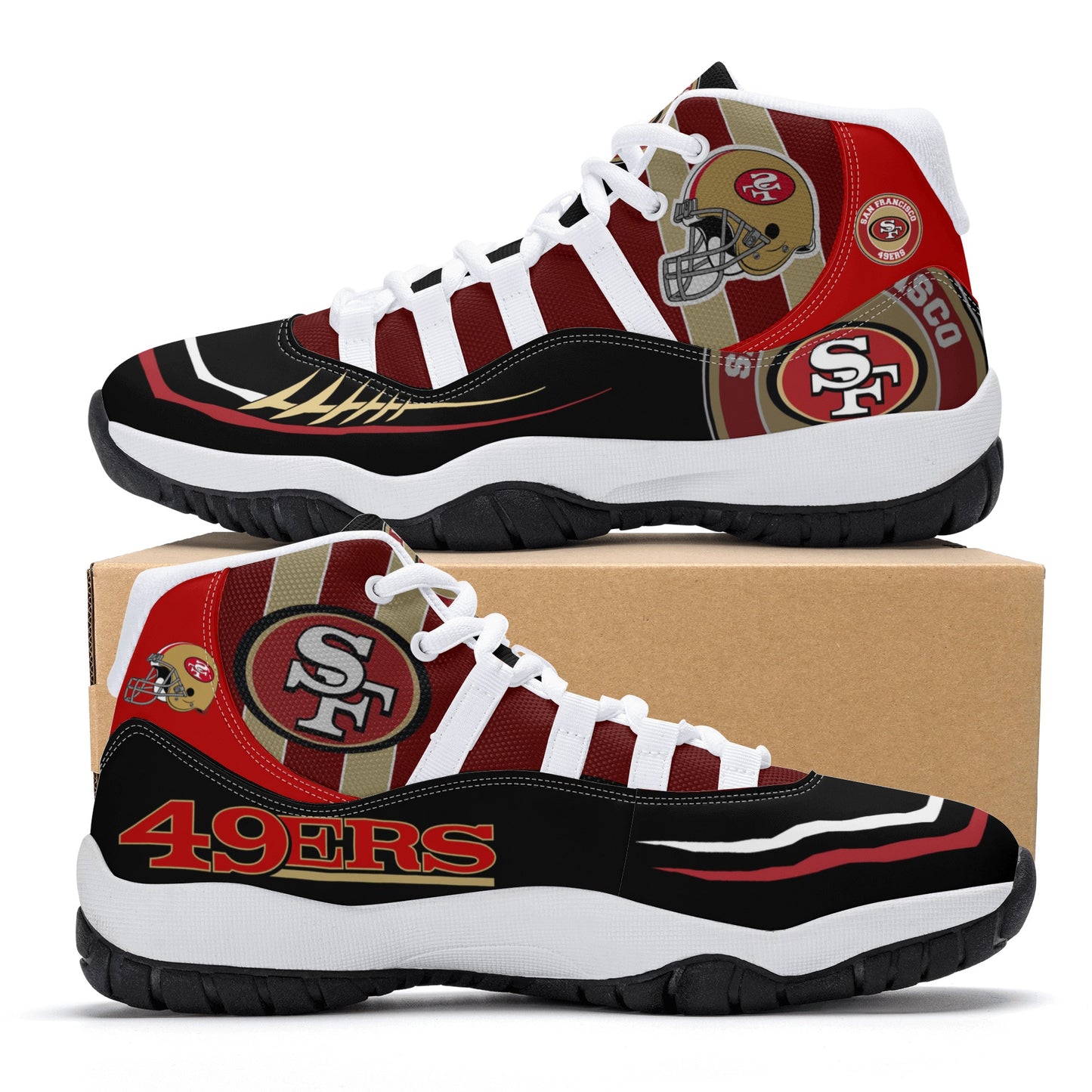 Mens High Top Retro Basketball Sneakers - Canvas Graffitti