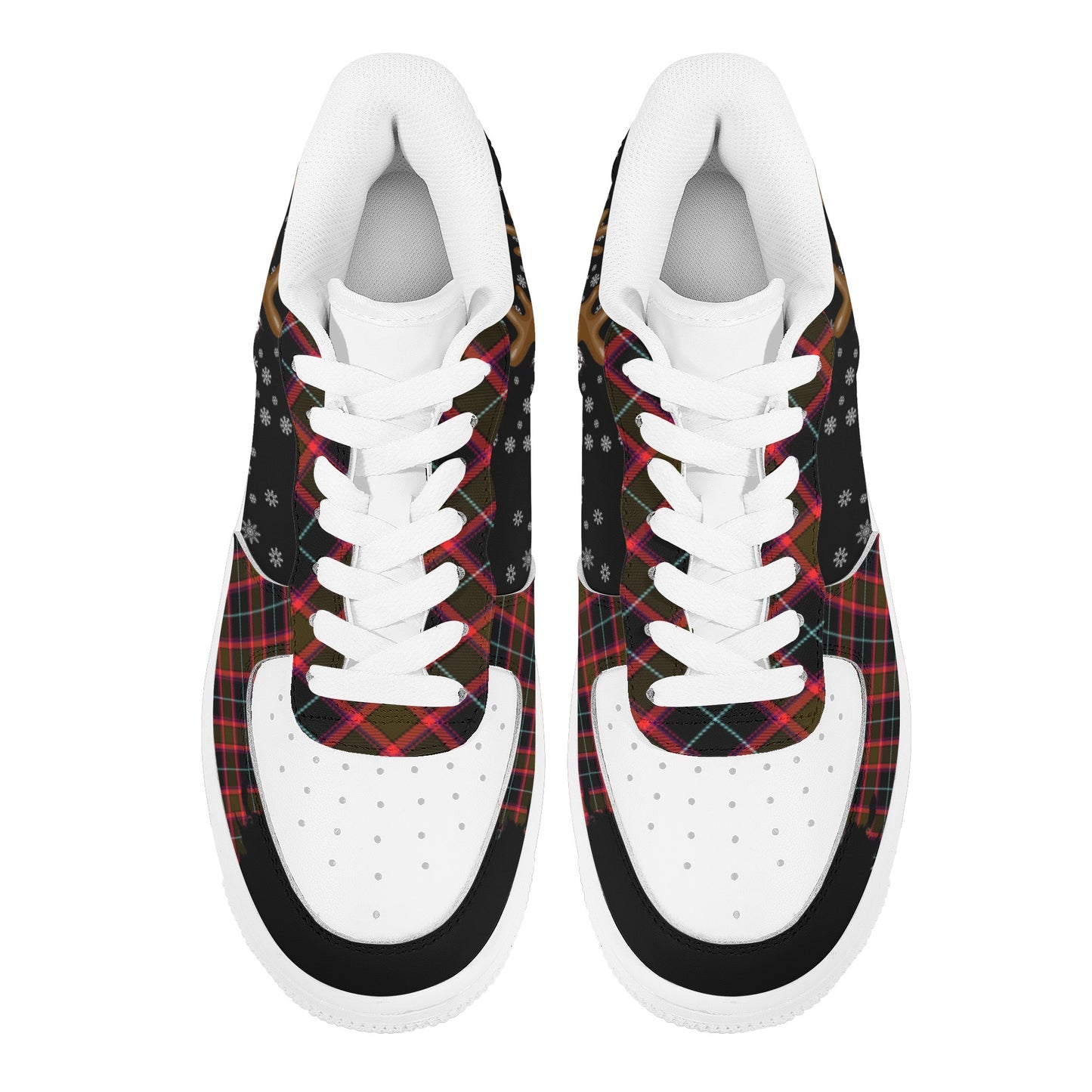 Womens New Design Low Top Leather Shoes - Canvas Graffitti