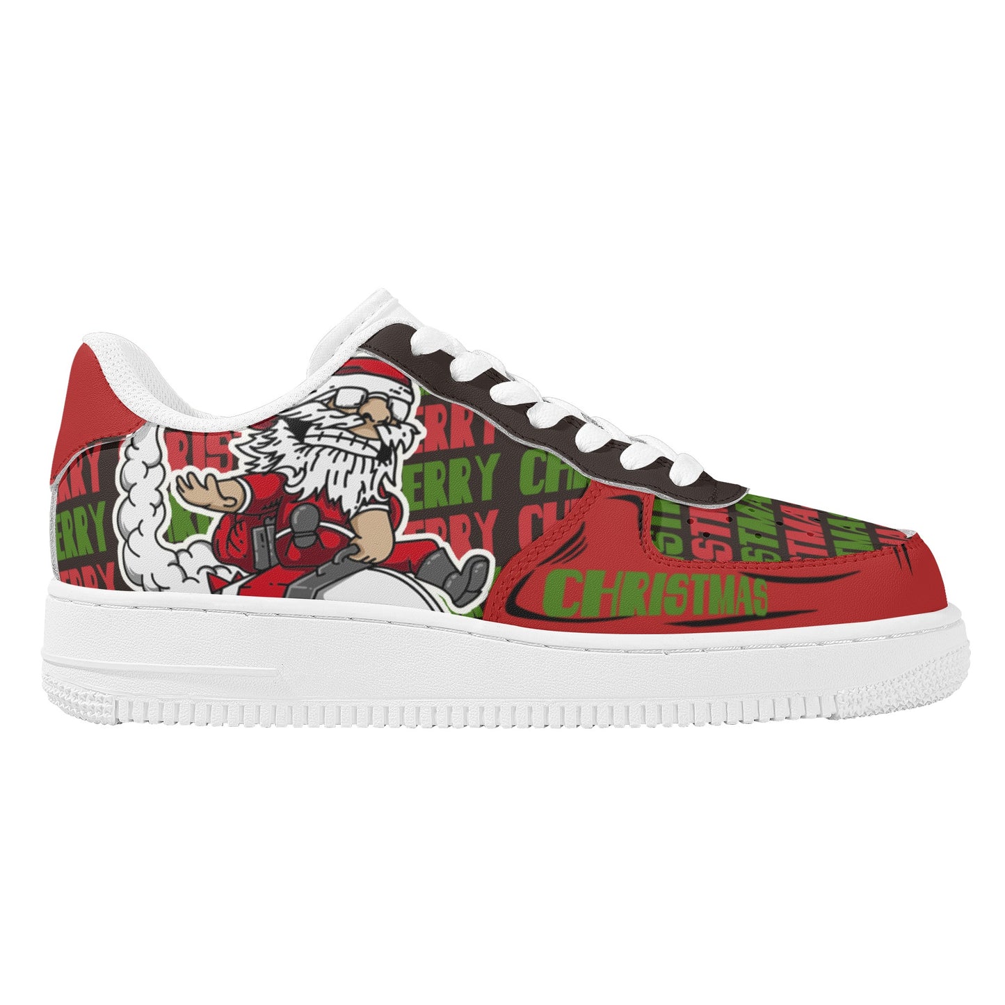 Womens New Design Low Top Leather Shoes - Canvas Graffitti