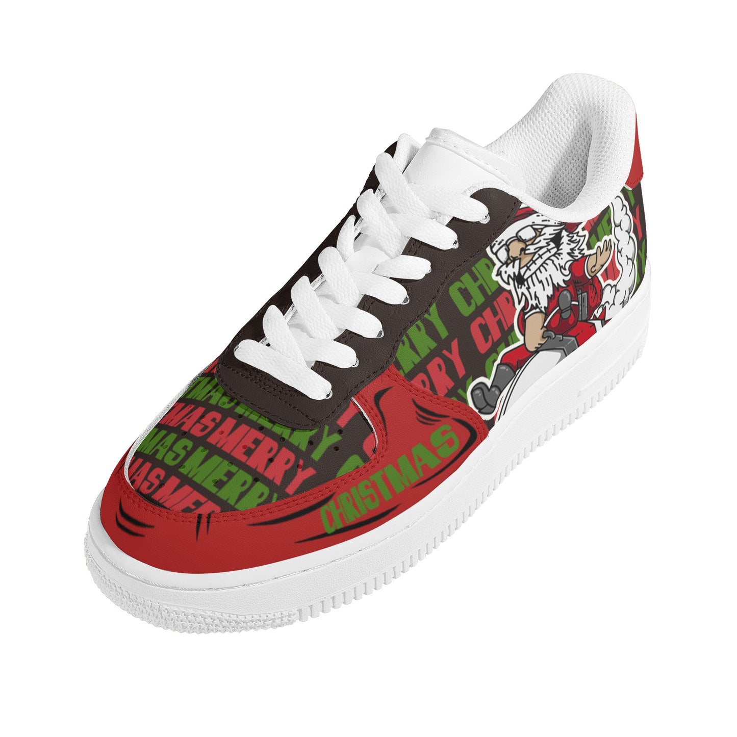 Womens New Design Low Top Leather Shoes - Canvas Graffitti