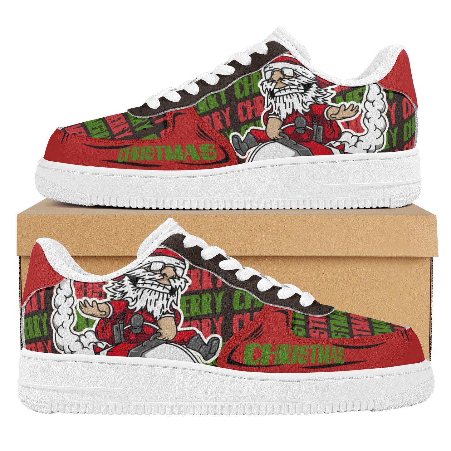 Womens New Design Low Top Leather Shoes - Canvas Graffitti