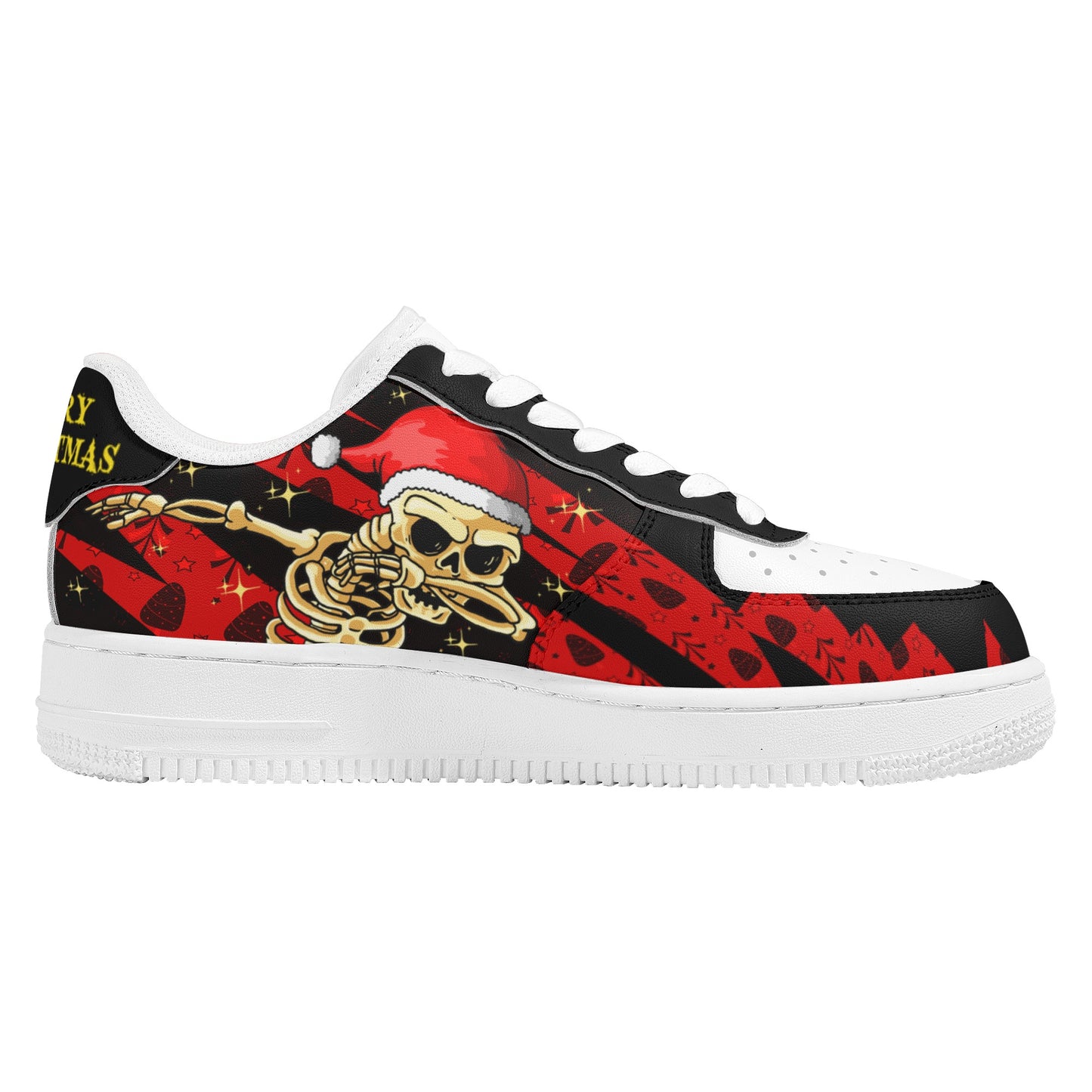 Womens New Design Low Top Leather Shoes - Canvas Graffitti