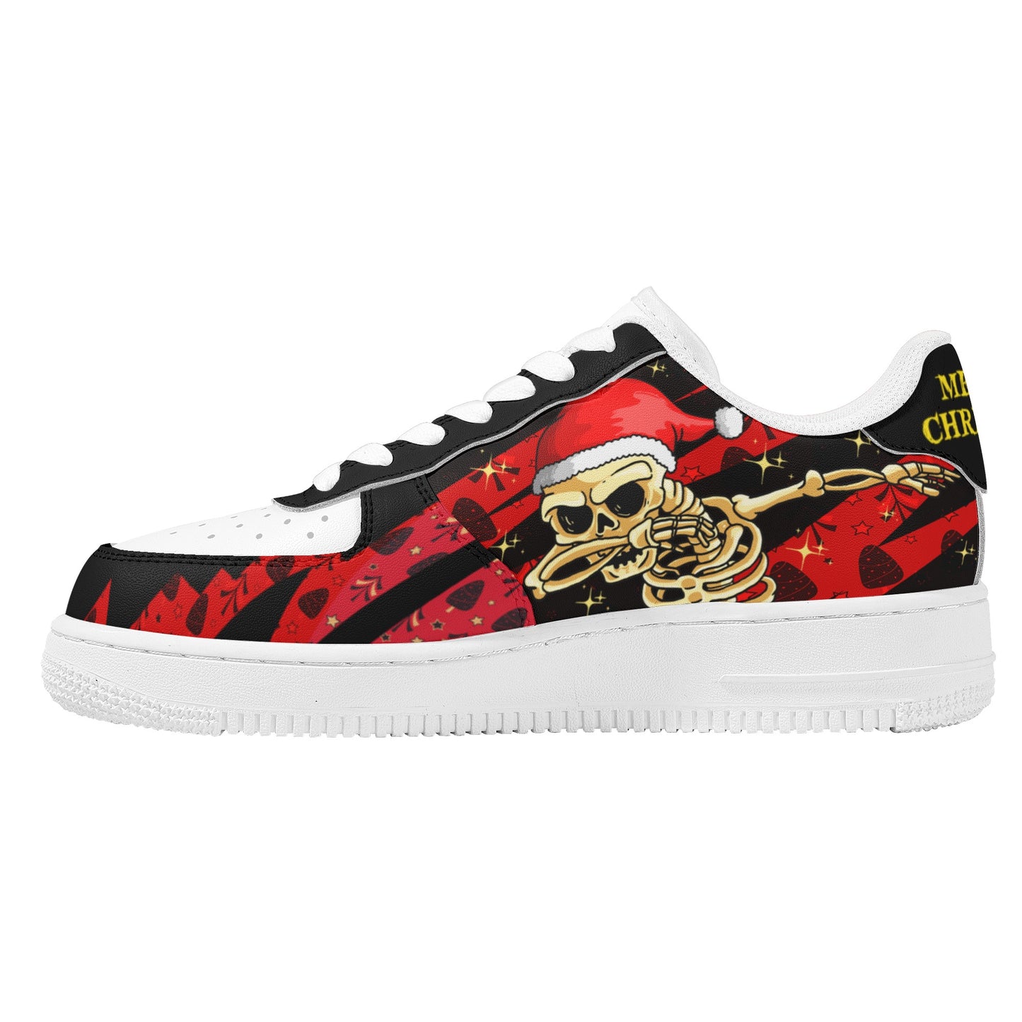 Womens New Design Low Top Leather Shoes - Canvas Graffitti