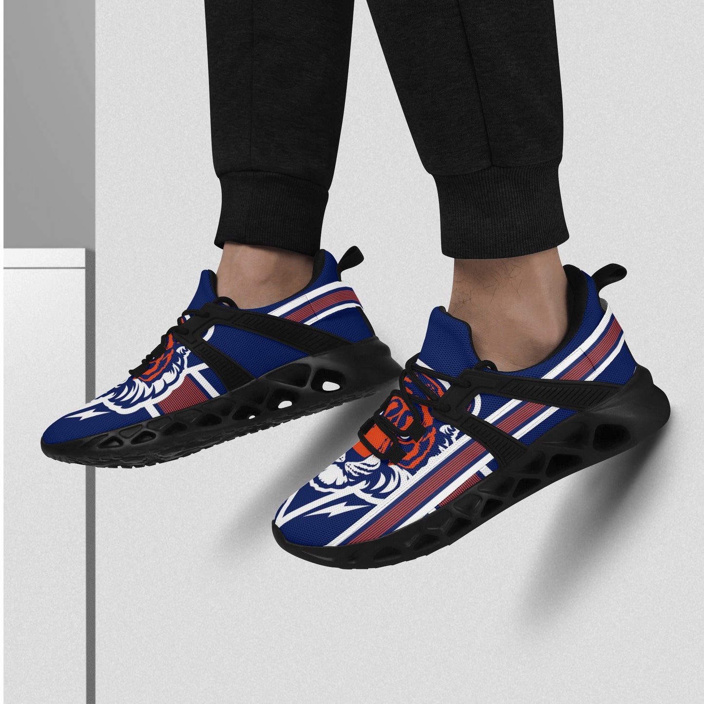 Mens New Elastic Sport Sneakers - Canvas Graffitti