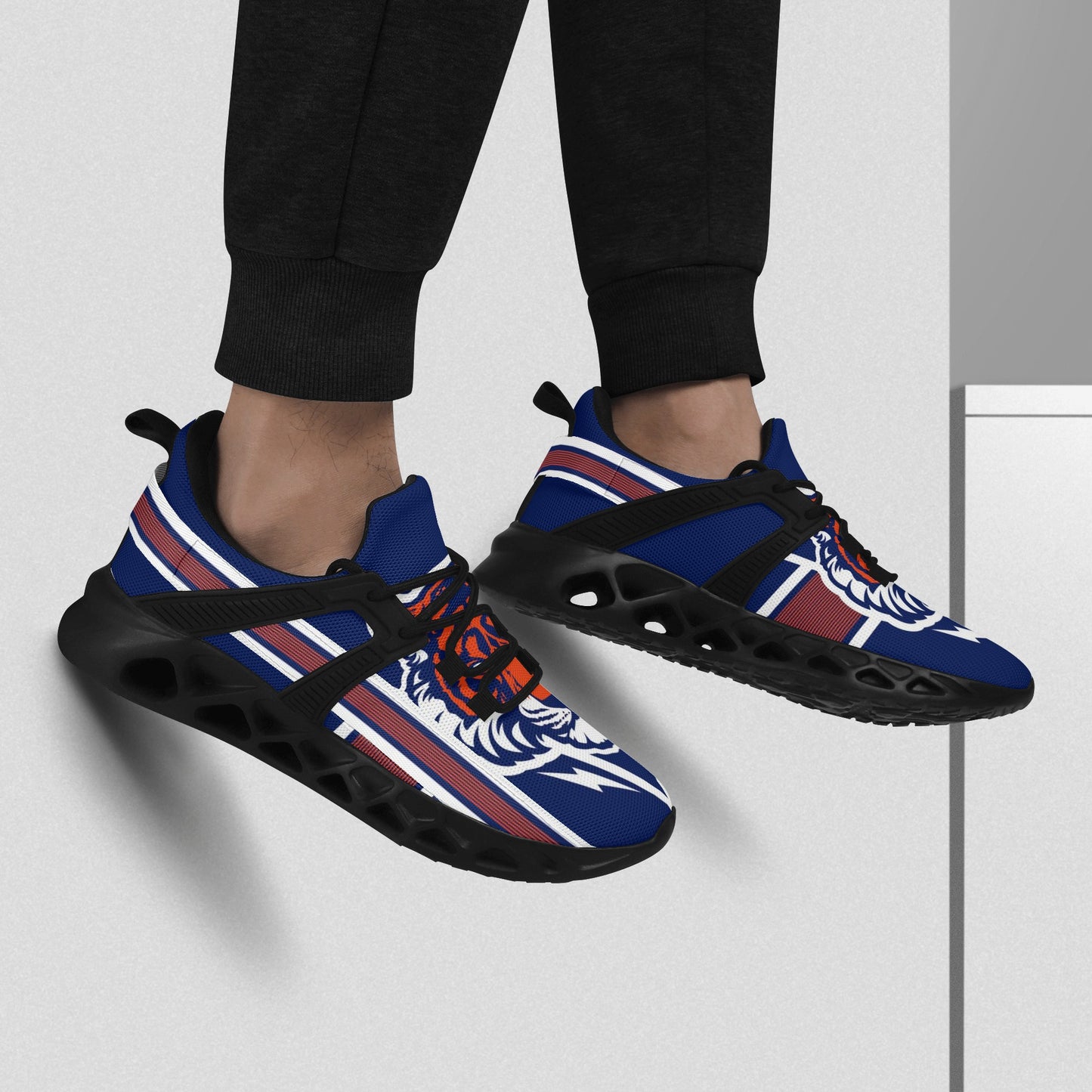 Mens New Elastic Sport Sneakers - Canvas Graffitti