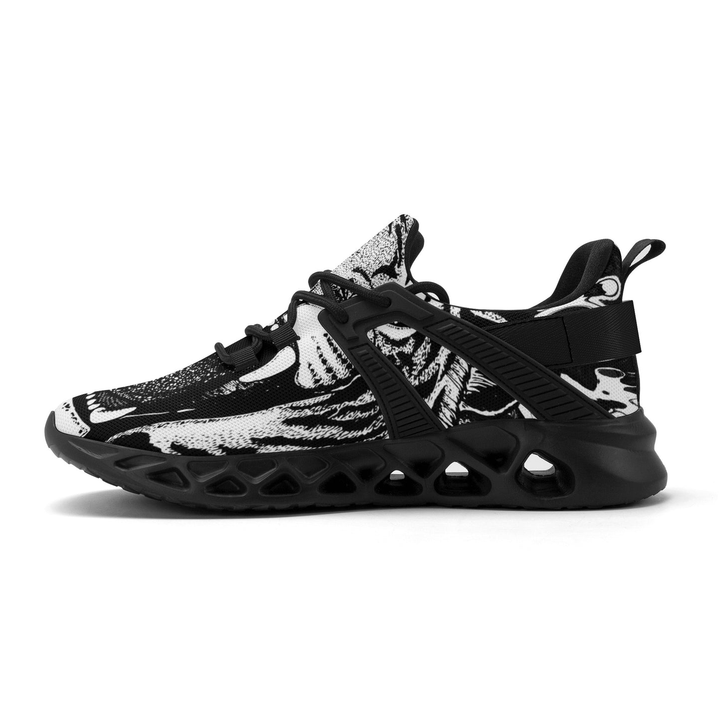 Mens New Elastic Sport Sneakers - Canvas Graffitti