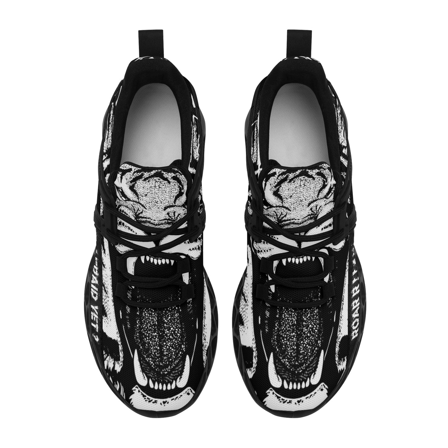Mens New Elastic Sport Sneakers - Canvas Graffitti