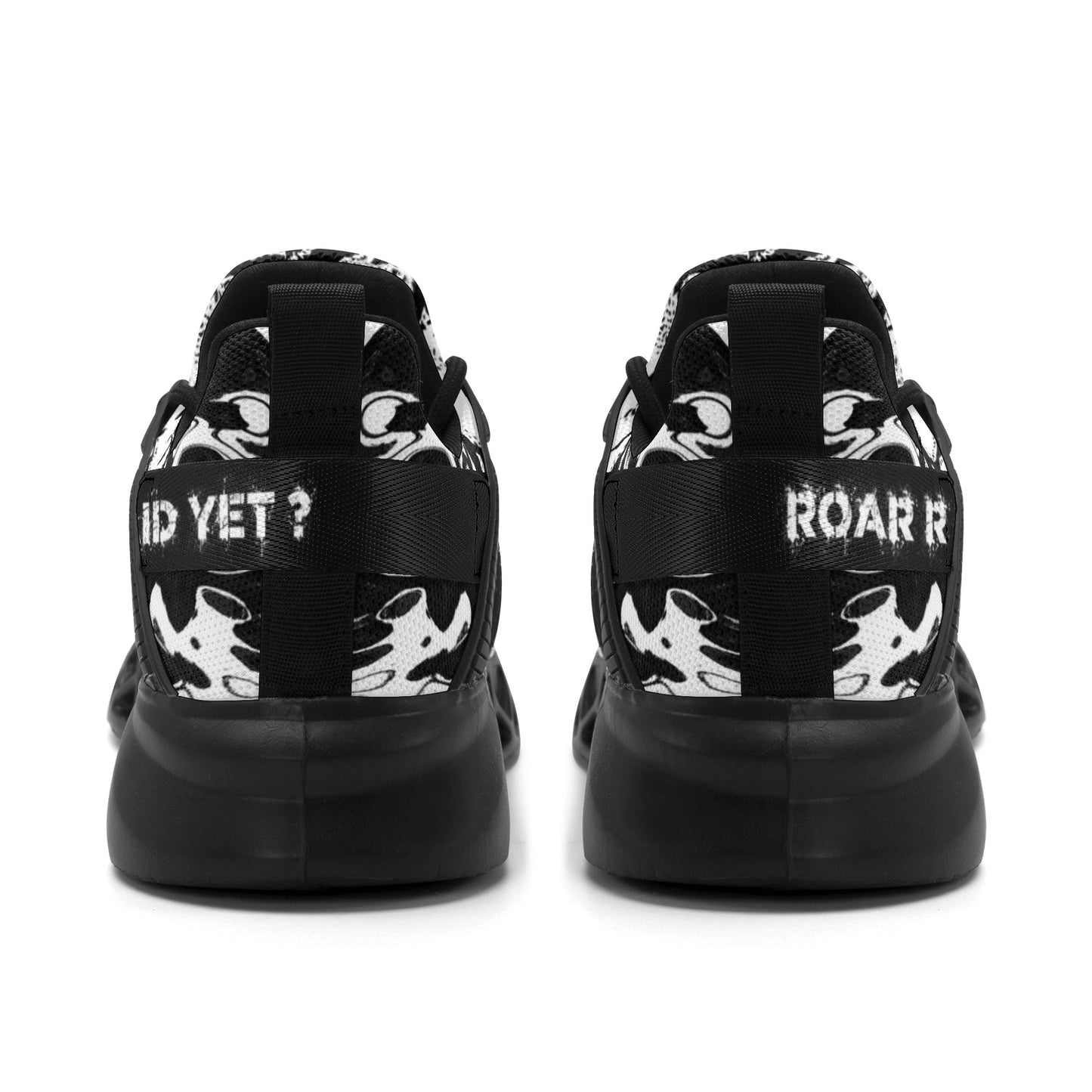 Mens New Elastic Sport Sneakers - Canvas Graffitti
