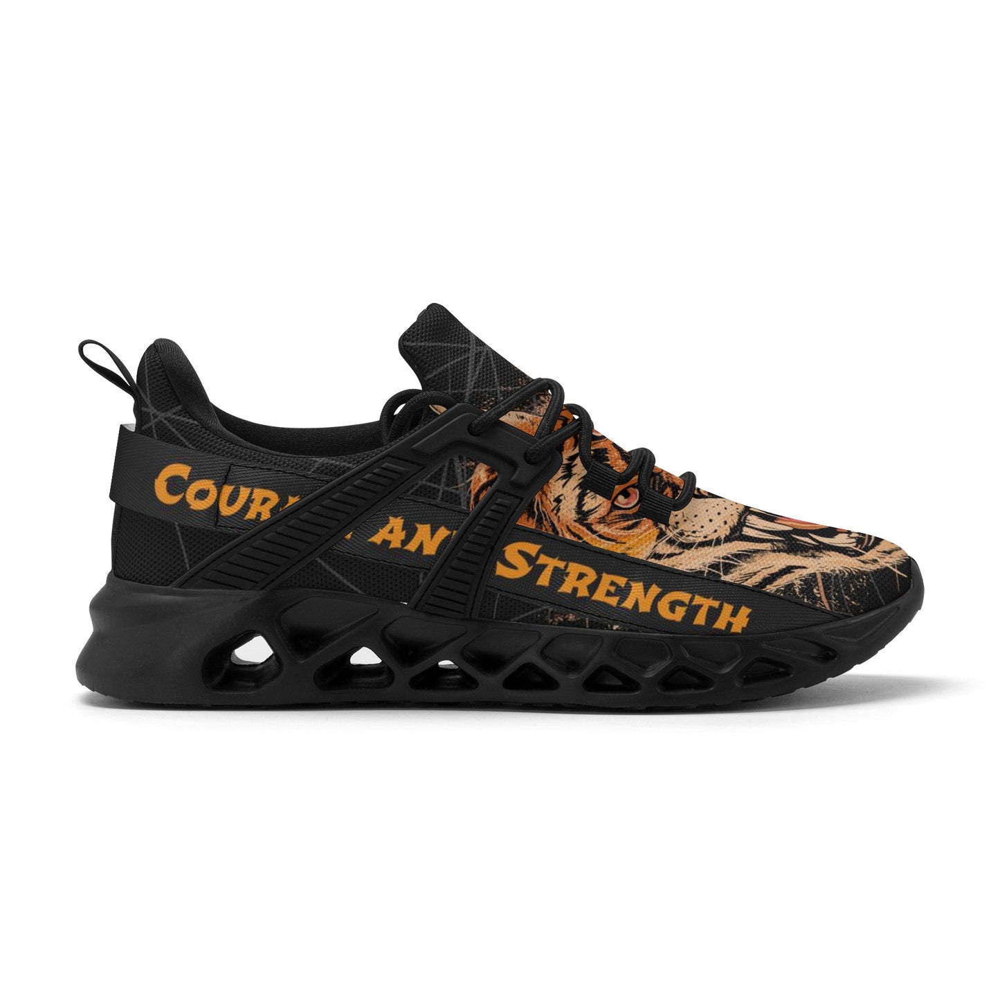 Mens New Elastic Sport Sneakers - Canvas Graffitti