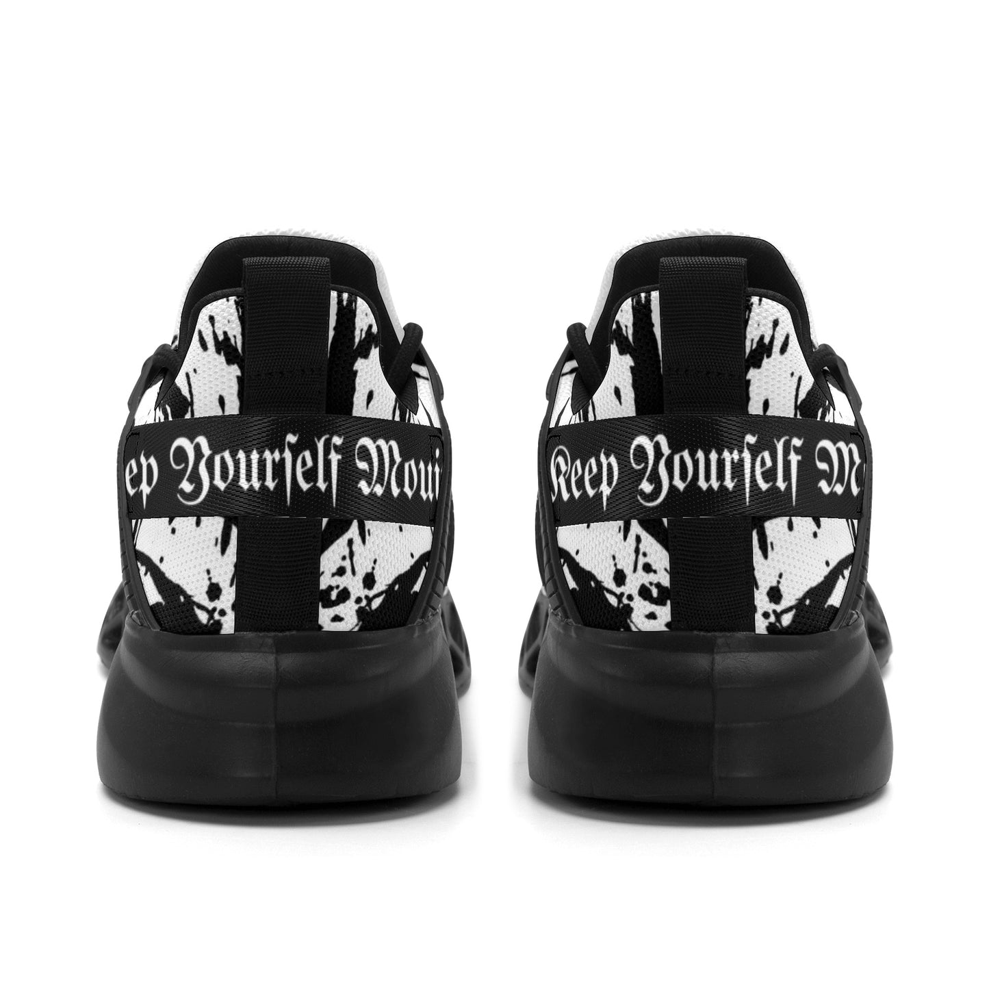 Mens New Elastic Sport Sneakers - Canvas Graffitti