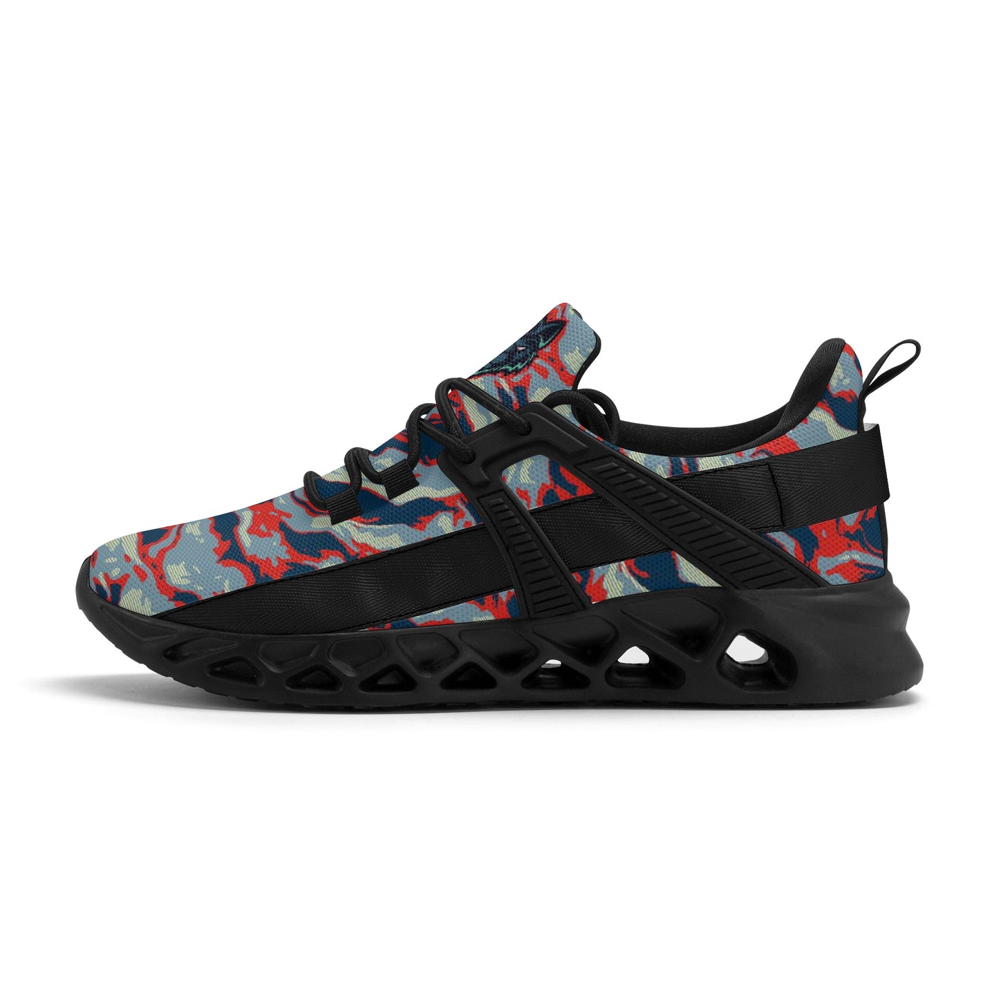 Mens New Elastic Sport Sneakers - Canvas Graffitti