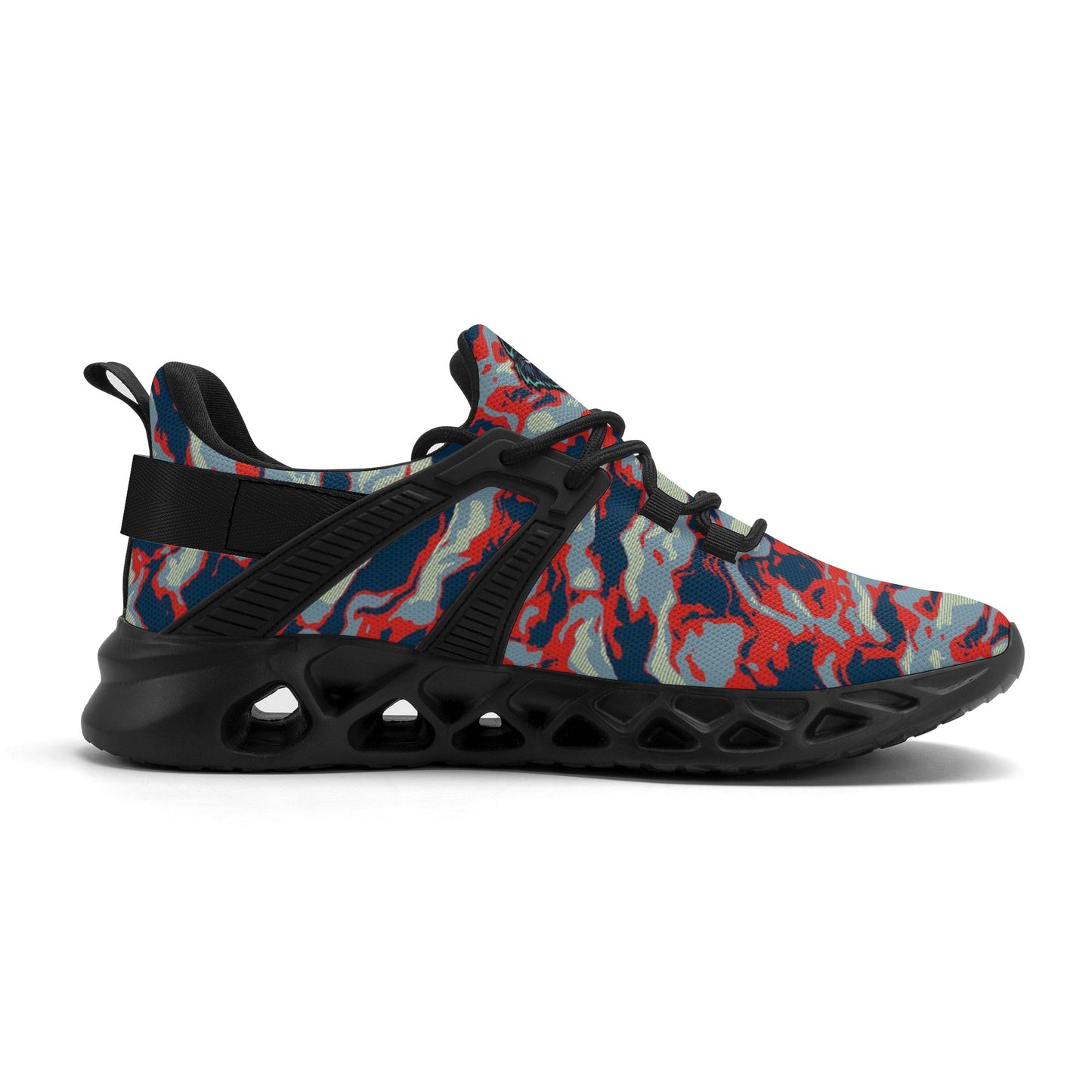 Mens New Elastic Sport Sneakers - Canvas Graffitti