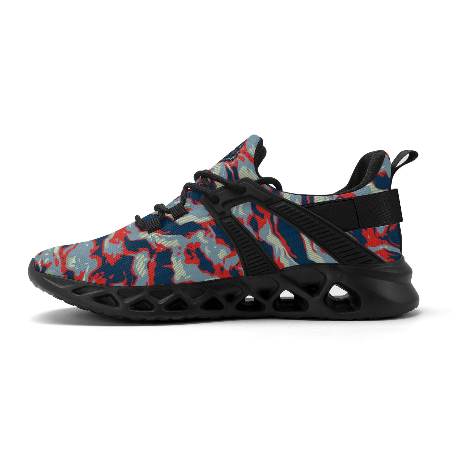 Mens New Elastic Sport Sneakers - Canvas Graffitti