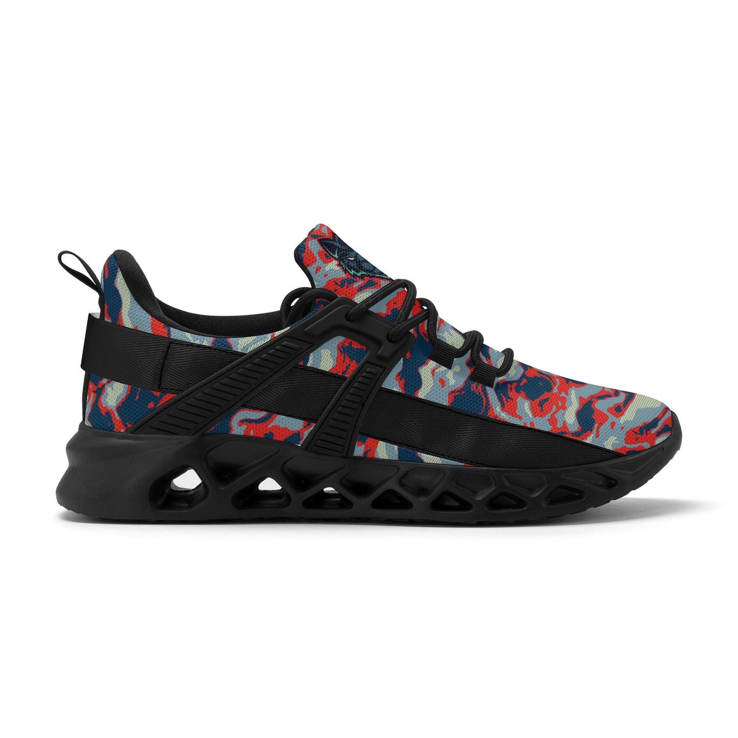 Mens New Elastic Sport Sneakers - Canvas Graffitti
